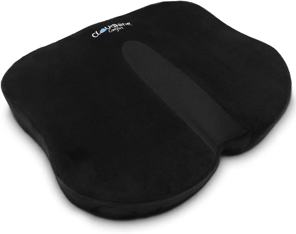 بالشتک صندلی طبی CloudNineComfort فوم حافظه دار برای صندلی اداری، بالشتک دنبالچه برای تسکین درد دنبالچه، تسکین درد سیاتیک و کمر، مناسب برای صندلی اداری، ویلچر و صندلی ماشین بالشتک صندلی طبی CloudNineComfort فوم حافظه دار برای صندلی اداری، بالشتک دنبالچه برای تسکین درد دنبالچه، تسکین درد سیاتیک و کمر، مناسب برای صندلی اداری، ویلچر و صندلی ماشین