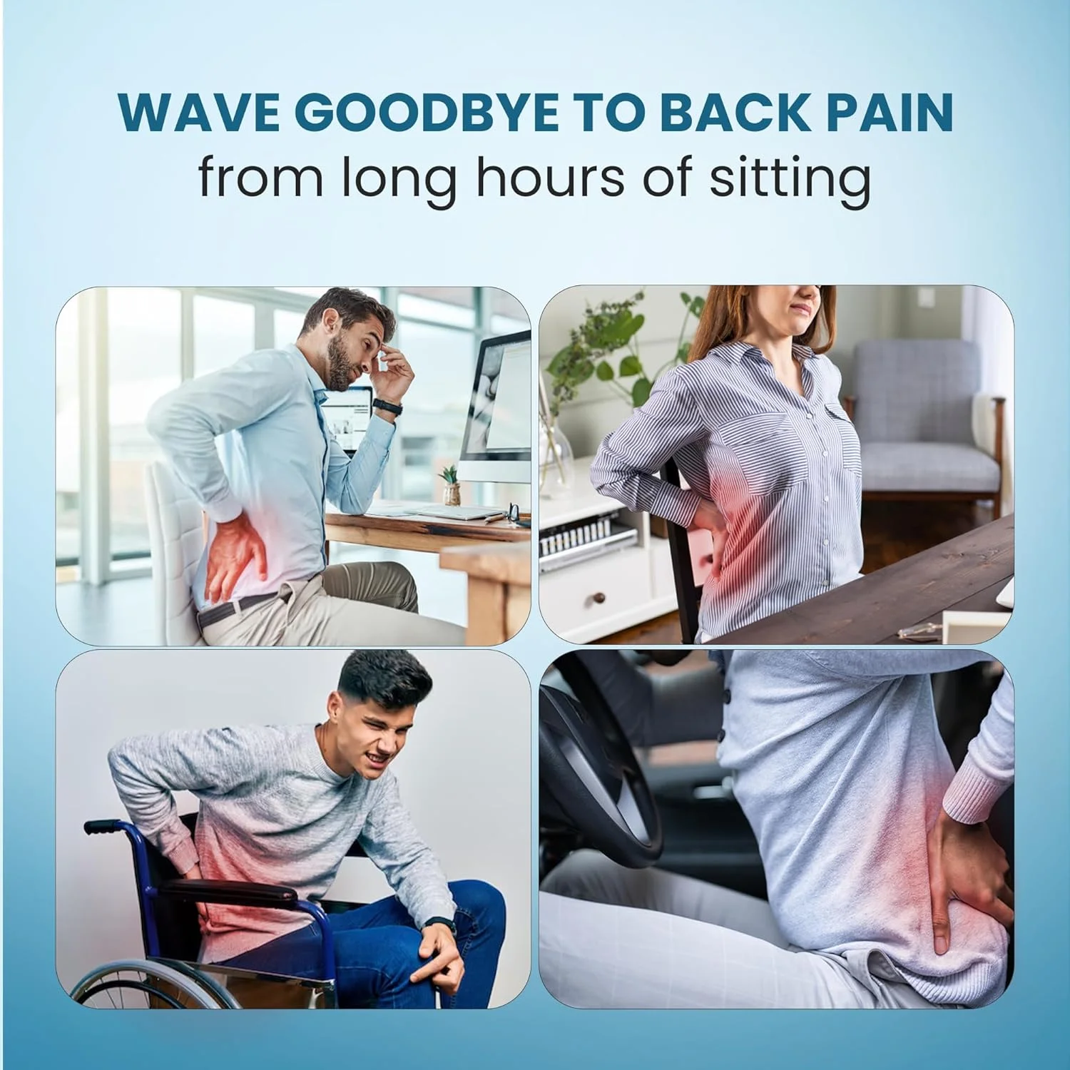 پشتی صندلی اداری، پشتی مموری فوم برای صندلی اداری، پشتی صندلی برای تسکین درد کمر، برای صندلی اداری/خانگی و صندلی ماشین، روکش قابل جابجایی (مشکی توری، بزرگ) پشتی صندلی اداری، پشتی مموری فوم برای صندلی اداری، پشتی صندلی برای تسکین درد کمر، برای صندلی اداری/خانگی و صندلی ماشین، روکش قابل جابجایی (مشکی توری، بزرگ)