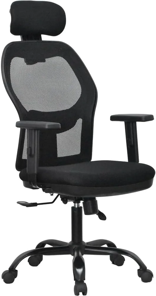 صندلی پشتی بلند با تکیه گاه سر، به همراه بالشتک برای پشتیبانی از کمر، فوم ارتجاعی بالا. صندلی پشتی بلند با تکیه گاه سر، به همراه بالشتک برای پشتیبانی از کمر، فوم ارتجاعی بالا.