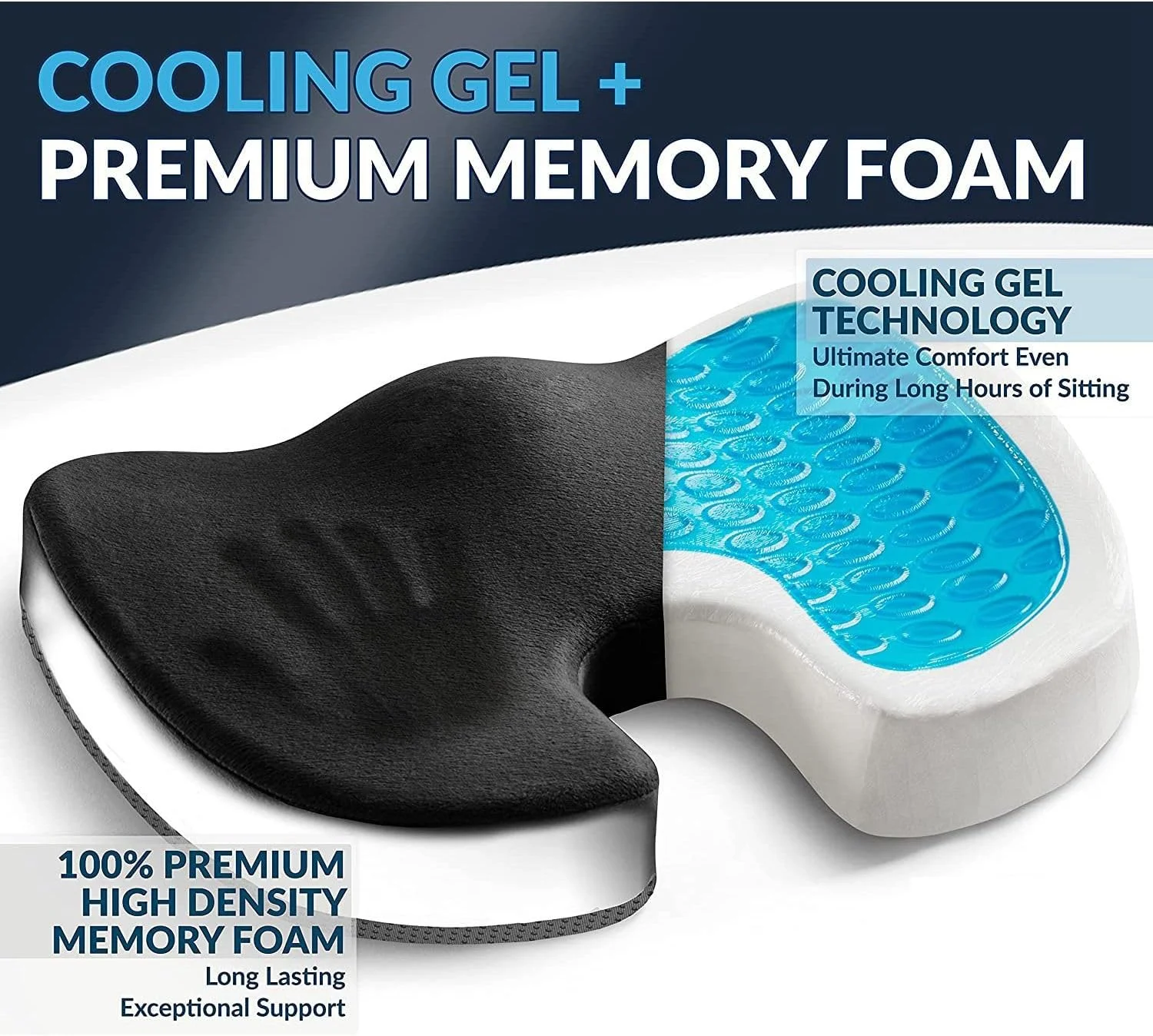 نشیمنگاه تقویت شده ژله ای کول بیبی، نشیمنگاه فوم حافظه دار، طراحی ارگونومیک U شکل، بند ضد لغزش، روکش مخملی نرم برای تسکین درد دنبالچه، کمر، مناسب برای خانه، دفتر، ماشین، ویلچر - خاکستری نشیمنگاه تقویت شده ژله ای کول بیبی، نشیمنگاه فوم حافظه دار، طراحی ارگونومیک U شکل، بند ضد لغزش، روکش مخملی نرم برای تسکین درد دنبالچه، کمر، مناسب برای خانه، دفتر، ماشین، ویلچر - خاکستری