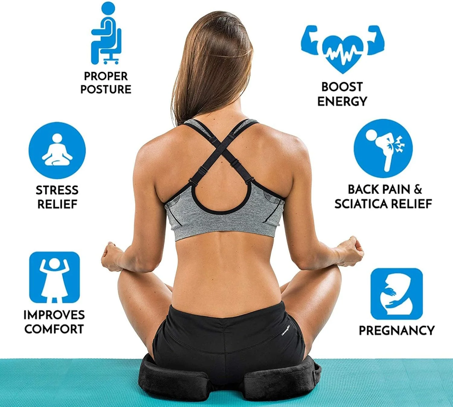 نشیمنگاه تقویت شده ژله ای کول بیبی، نشیمنگاه فوم حافظه دار، طراحی ارگونومیک U شکل، بند ضد لغزش، روکش مخملی نرم برای تسکین درد دنبالچه، کمر، مناسب برای خانه، دفتر، ماشین، ویلچر - خاکستری نشیمنگاه تقویت شده ژله ای کول بیبی، نشیمنگاه فوم حافظه دار، طراحی ارگونومیک U شکل، بند ضد لغزش، روکش مخملی نرم برای تسکین درد دنبالچه، کمر، مناسب برای خانه، دفتر، ماشین، ویلچر - خاکستری