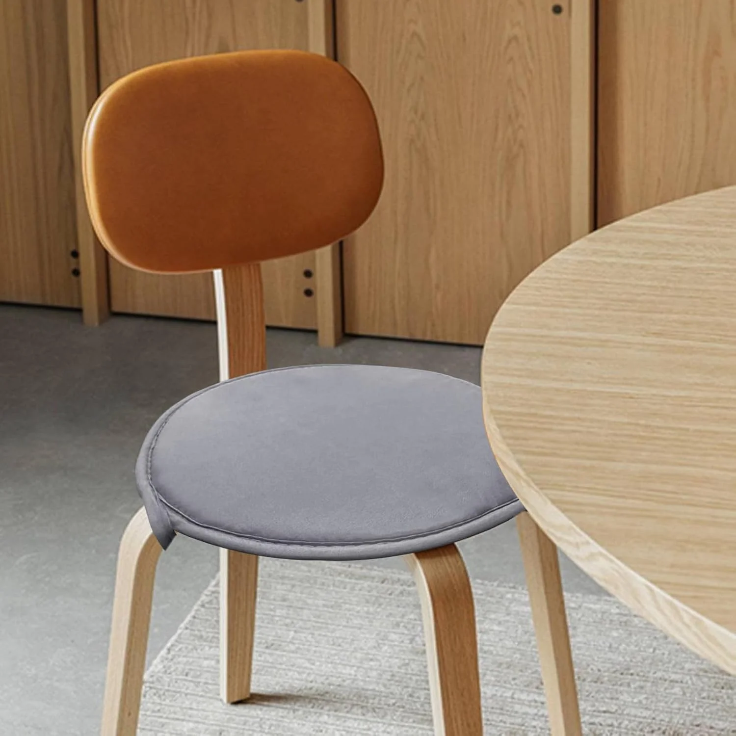 بالشتک صندلی گرد | 4 عدد بالشتک گرد صندلی با بند، پد صندلی دایره ای لوازم جانبی مبلمان پاسیو برای کافه آشپزخانه فضای داخلی فضای باز حیاط ایوان چمن بالشتک صندلی گرد | 4 عدد بالشتک گرد صندلی با بند، پد صندلی دایره ای لوازم جانبی مبلمان پاسیو برای کافه آشپزخانه فضای داخلی فضای باز حیاط ایوان چمن