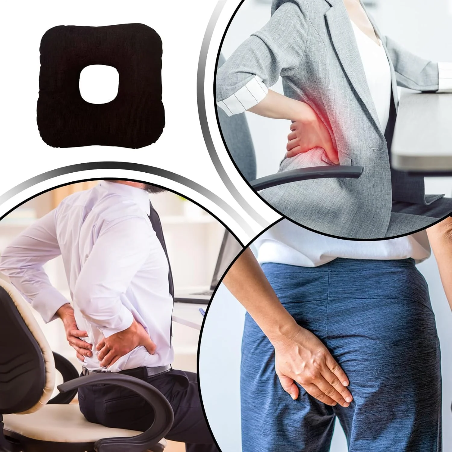 بالشتک صندلی دوناتی | کوسن صندلی | پد زیرانداز صندلی برای اوقات فراغت در منزل، سفرهای جاده ای طولانی، رویدادهای فضای باز، اتاق نشیمن، خودرو و زمان استراحت بالشتک صندلی دوناتی | کوسن صندلی | پد زیرانداز صندلی برای اوقات فراغت در منزل، سفرهای جاده ای طولانی، رویدادهای فضای باز، اتاق نشیمن، خودرو و زمان استراحت