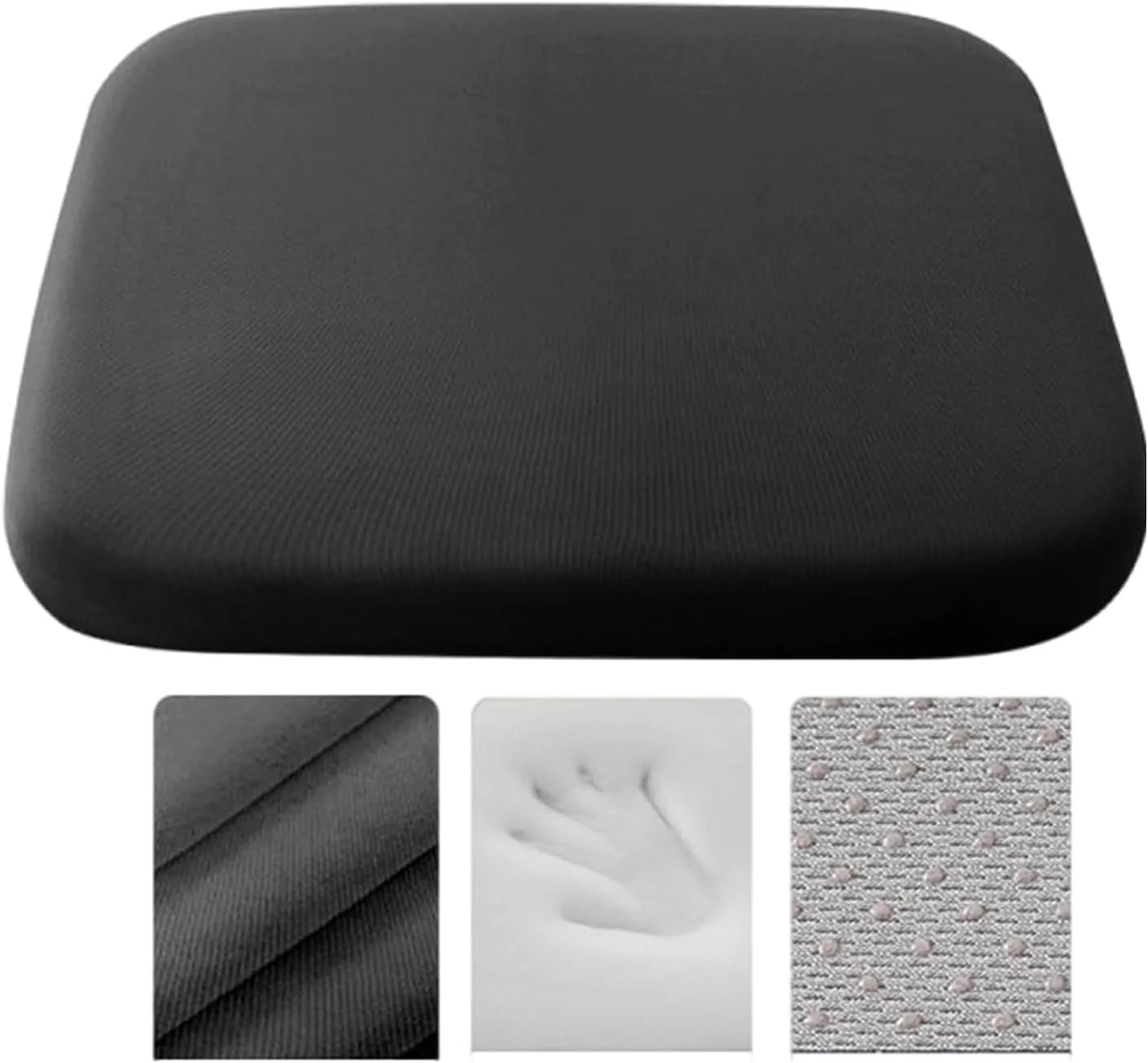 بالشتک صندلی، بالشتک فوم حافظه دار برای صندلی اداری، صندلی ماشین، هواپیما، سکو - تسکین درد سیاتیک، باسن و دنبالچه، پد صندلی میز برای کارمندان اداری که طولانی مدت می نشینند، رانندگان خودرو (مشکی) بالشتک صندلی، بالشتک فوم حافظه دار برای صندلی اداری، صندلی ماشین، هواپیما، سکو - تسکین درد سیاتیک، باسن و دنبالچه، پد صندلی میز برای کارمندان اداری که طولانی مدت می نشینند، رانندگان خودرو (مشکی)