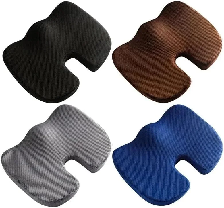 بالشتک صندلی فوم حافظه دار VIO با روکش، پد صندلی طبی ضد لغزش برای دنبالچه، سیاتیک، پشتیبانی از کمر، بالش کمردرد، تسکین درد لگن برای صندلی اداری خانگی، ماشین، ویلچر (خاکستری بژ) بالشتک صندلی فوم حافظه دار VIO با روکش، پد صندلی طبی ضد لغزش برای دنبالچه، سیاتیک، پشتیبانی از کمر، بالش کمردرد، تسکین درد لگن برای صندلی اداری خانگی، ماشین، ویلچر (خاکستری بژ)