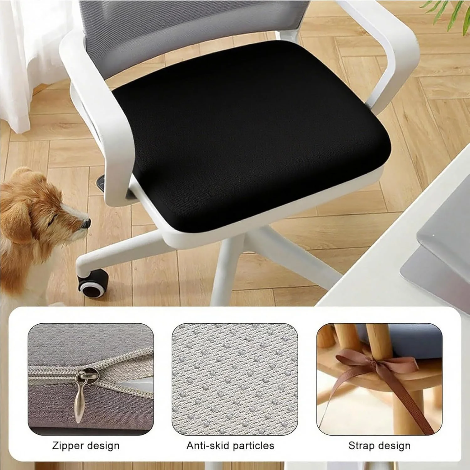 بالشتک صندلی، بالشتک فوم حافظه دار برای صندلی اداری، صندلی ماشین، هواپیما، سکو - تسکین درد سیاتیک، باسن و دنبالچه، پد صندلی میز برای کارمندان اداری که طولانی مدت می نشینند، رانندگان خودرو (مشکی) بالشتک صندلی، بالشتک فوم حافظه دار برای صندلی اداری، صندلی ماشین، هواپیما، سکو - تسکین درد سیاتیک، باسن و دنبالچه، پد صندلی میز برای کارمندان اداری که طولانی مدت می نشینند، رانندگان خودرو (مشکی)