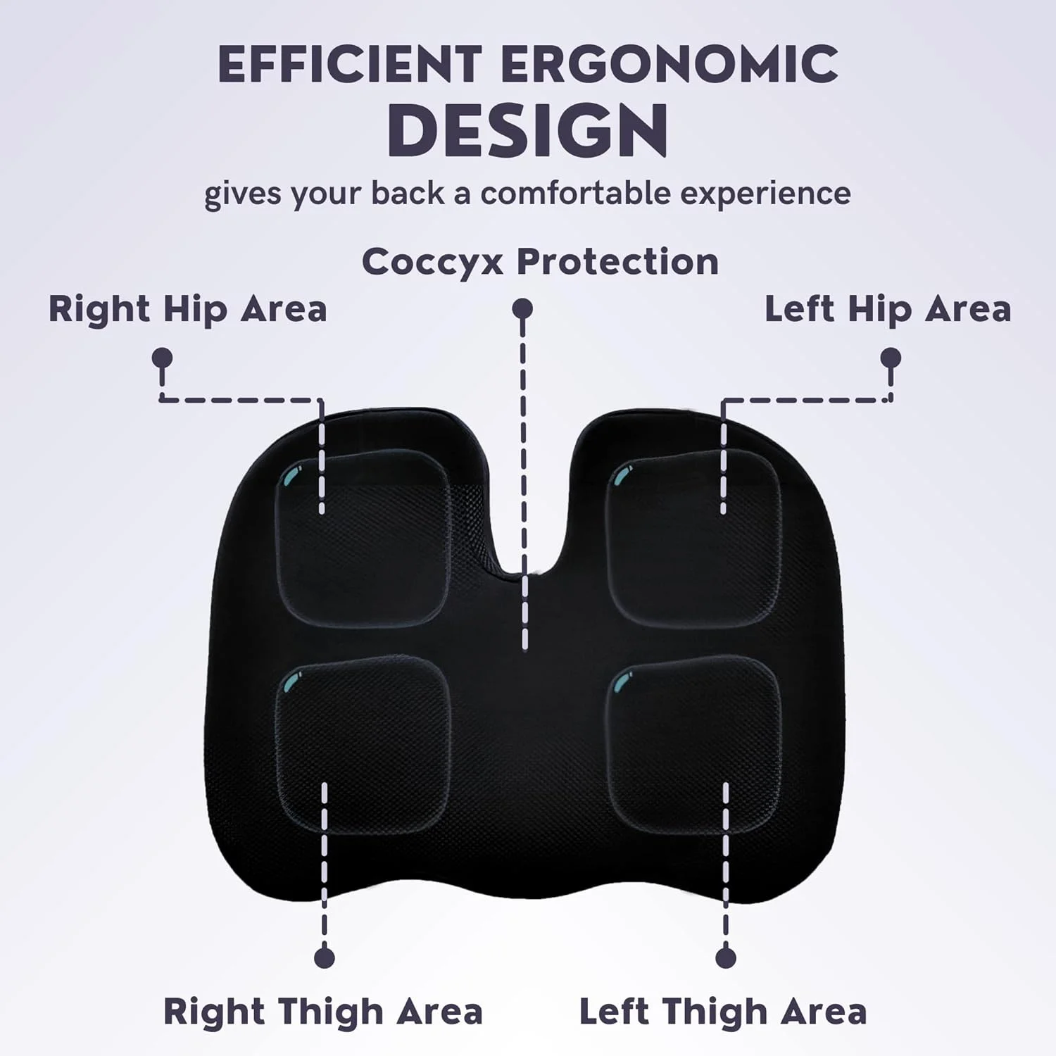 بالشتک صندلی فوم حافظه دار با ژل خنک کننده برای تسکین درد سیاتیک، دنبالچه، کمر و استخوان دنبالچه - پد صندلی ارتوپدی برای پشتیبانی در صندلی اداری، ماشین، ویلچر و هواپیما بالشتک صندلی فوم حافظه دار با ژل خنک کننده برای تسکین درد سیاتیک، دنبالچه، کمر و استخوان دنبالچه - پد صندلی ارتوپدی برای پشتیبانی در صندلی اداری، ماشین، ویلچر و هواپیما