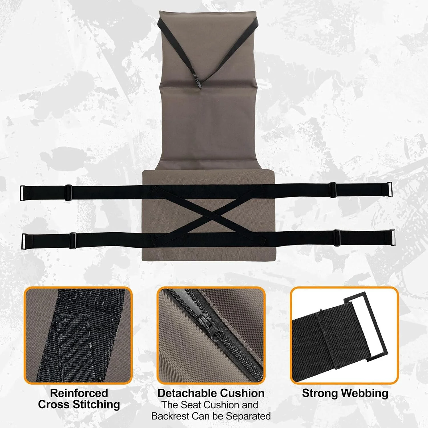 بالشتک صندلی جایگزین برای پایه درخت، قابل تنظیم، مناسب برای صندلی های درختی کوهنوردی شکار بالشتک صندلی جایگزین برای پایه درخت، قابل تنظیم، مناسب برای صندلی های درختی کوهنوردی شکار