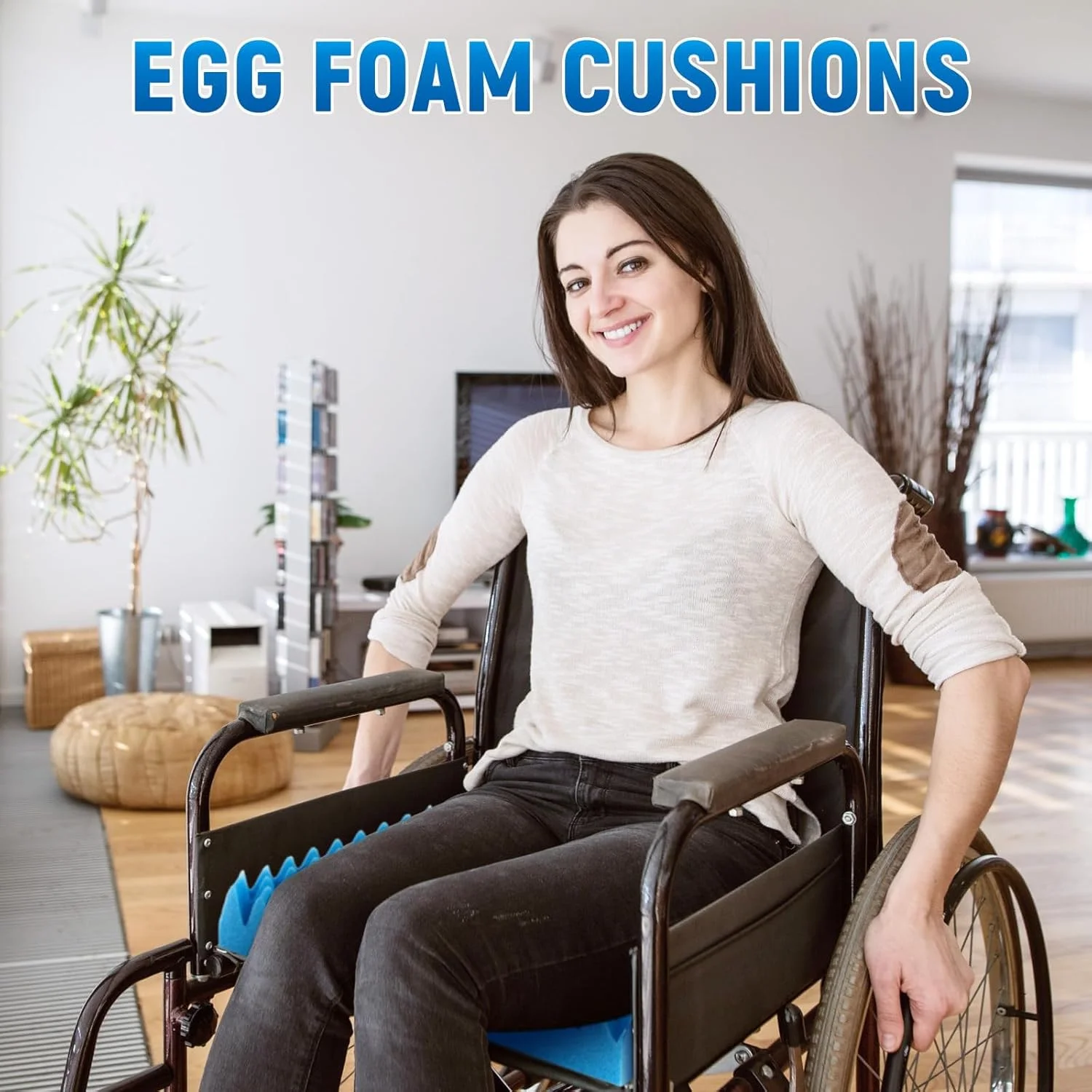 بالشتک صندلی فوم تخم مرغی، پشتیبانی از کمر برای صندلی اداری، صندلی تکیه گاه دار، ویلچر، استفاده در خانه و ماشین (آبی، 1 عدد) بالشتک صندلی فوم تخم مرغی، پشتیبانی از کمر برای صندلی اداری، صندلی تکیه گاه دار، ویلچر، استفاده در خانه و ماشین (آبی، 1 عدد)