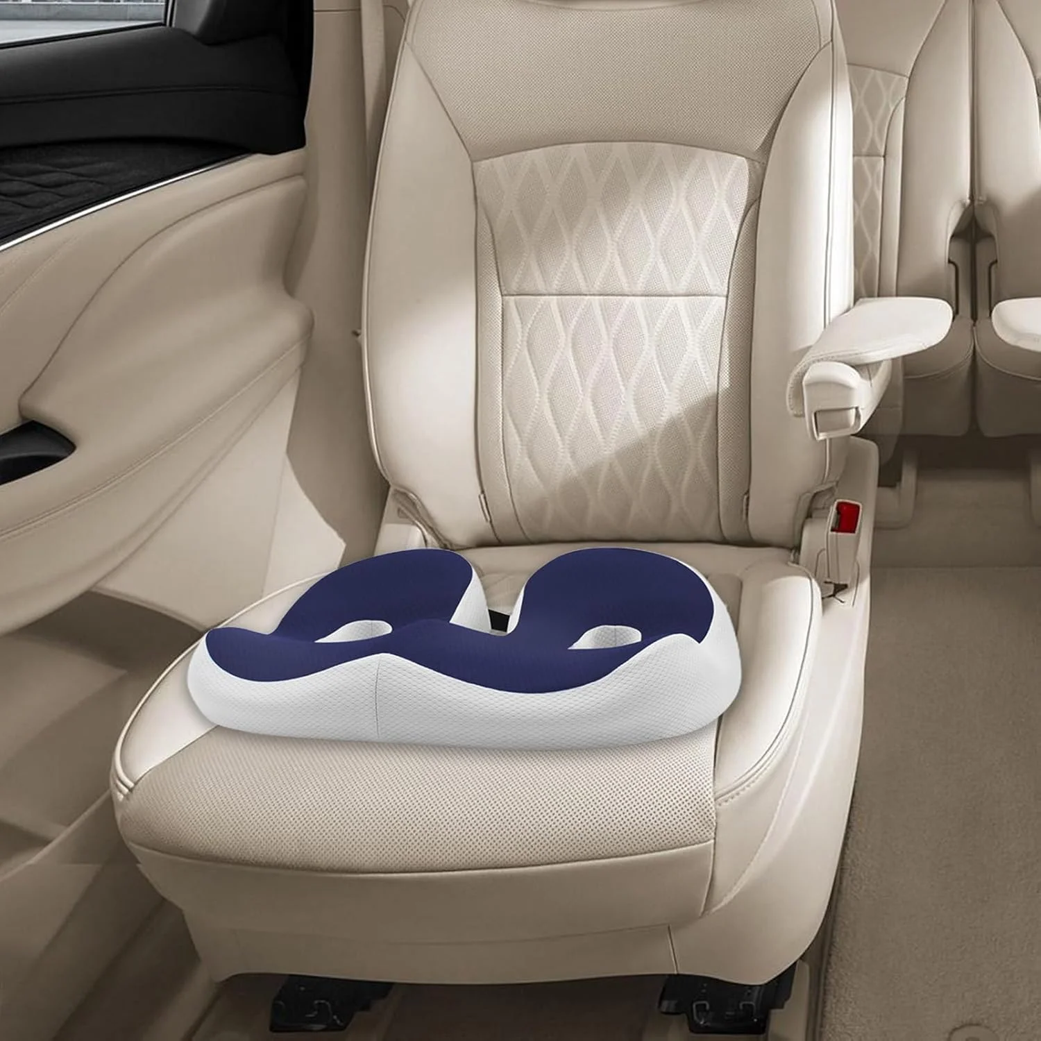 بالشتک صندلی برای رانندگی، بالشتک فومی صندلی خودرو با طراحی برش خورده و راحت، روکش قابل جابجایی برای کارمندان و دانشجویان که ساعات طولانی می نشینند، مناسب برای یادگیری و نوشتن