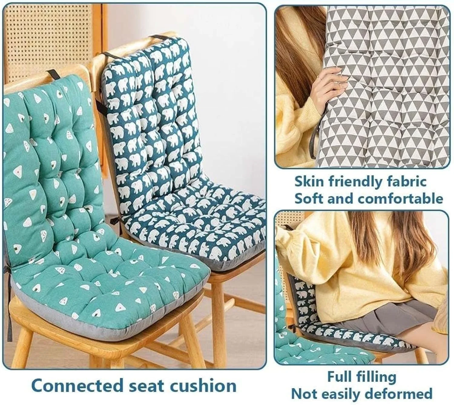 بالشتک صندلی پشتی بلند، مناسب مبلمان فضای باز و داخل خانه، یک تکه ضخیم، B، 35 * 45 * 57 سانتی متر 1 عدد بالشتک صندلی پشتی بلند، مناسب مبلمان فضای باز و داخل خانه، یک تکه ضخیم، B، 35 * 45 * 57 سانتی متر 1 عدد