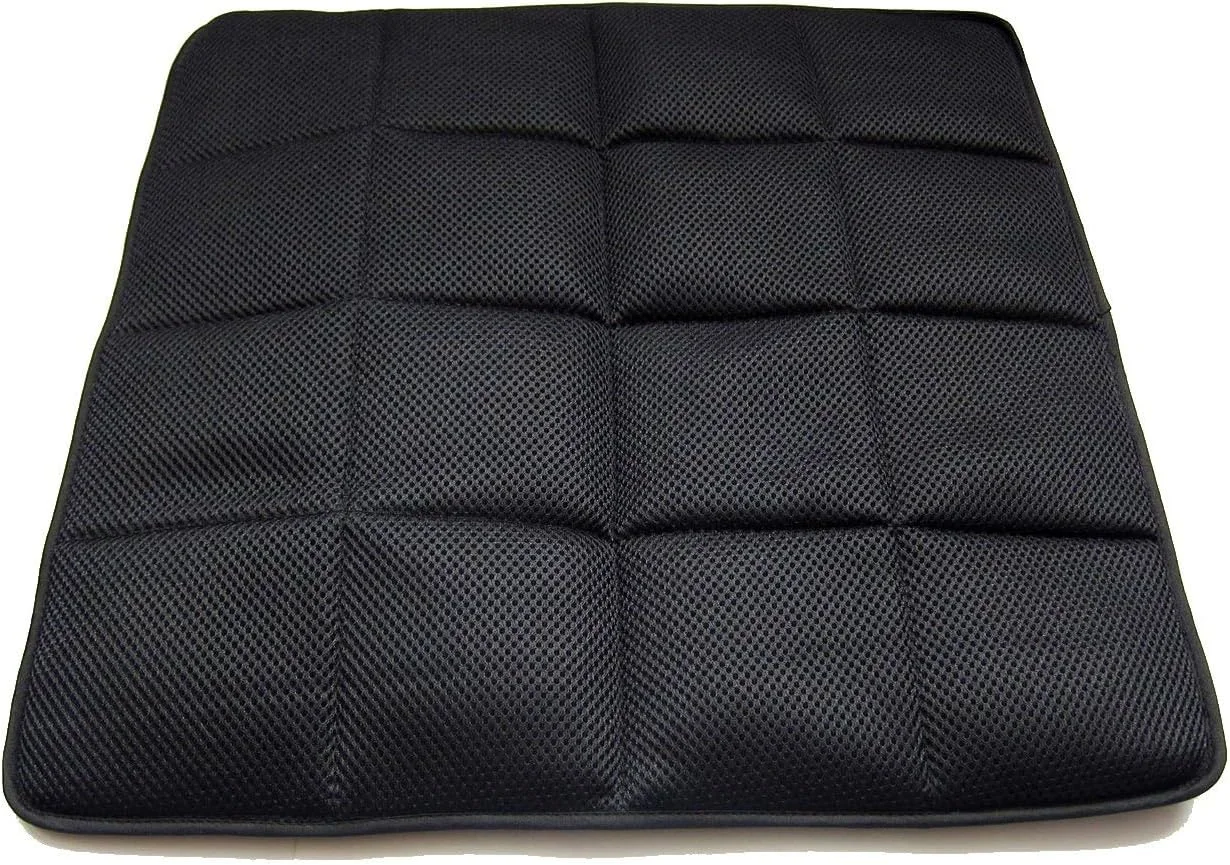 بالشتک صندلی ذغالی بامبو طبیعی DGQ، ضد لغزش، 45x45 سانتی متر - پد روکش صندلی خودرو و اداری (تک عددی، مشکی) بالشتک صندلی ذغالی بامبو طبیعی DGQ، ضد لغزش، 45x45 سانتی متر - پد روکش صندلی خودرو و اداری (تک عددی، مشکی)