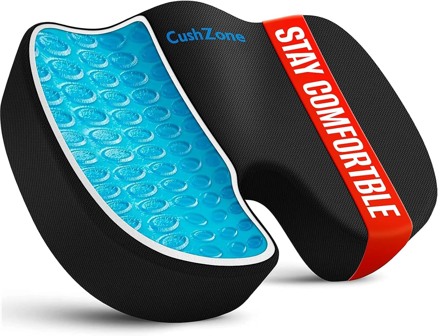 بالشتک ژله ای صندلی کوش زون، بالشتک صندلی اداری بزرگ برای نشستن تمام روز - تسکین درد کمر، سیاتیک، دنبالچه - مناسب برای صندلی های اداری، صندلی خودرو، صندلی گیمینگ بالشتک ژله ای صندلی کوش زون، بالشتک صندلی اداری بزرگ برای نشستن تمام روز - تسکین درد کمر، سیاتیک، دنبالچه - مناسب برای صندلی های اداری، صندلی خودرو، صندلی گیمینگ
