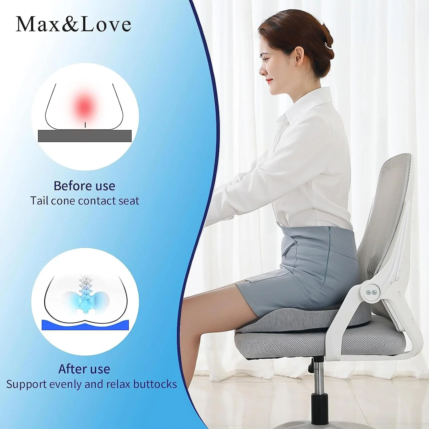 بالشتک صندلی راحتی ممتاز DIMUT، بالشتک دونات دنبالچه فوم حافظه دار ارتوپدی ضد لغزش برای درد دنبالچه، بالشتک صندلی اداری، صندلی خودرو، مسافرت، رانندگی، تسکین سیاتیک ویلچر (خاکستری) بالشتک صندلی راحتی ممتاز DIMUT، بالشتک دونات دنبالچه فوم حافظه دار ارتوپدی ضد لغزش برای درد دنبالچه، بالشتک صندلی اداری، صندلی خودرو، مسافرت، رانندگی، تسکین سیاتیک ویلچر (خاکستری)