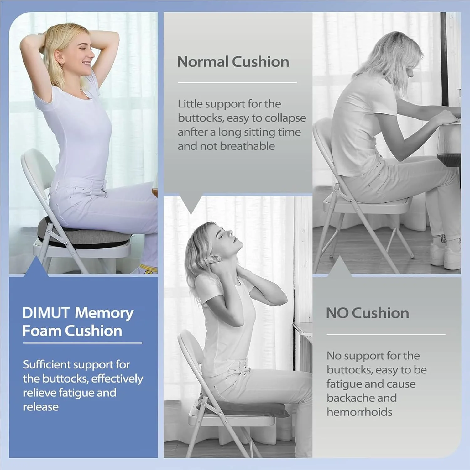 بالشتک صندلی راحتی ممتاز DIMUT، بالشتک دونات دنبالچه فوم حافظه دار ارتوپدی ضد لغزش برای درد دنبالچه، بالشتک صندلی اداری، صندلی خودرو، مسافرت، رانندگی، تسکین سیاتیک ویلچر (خاکستری) بالشتک صندلی راحتی ممتاز DIMUT، بالشتک دونات دنبالچه فوم حافظه دار ارتوپدی ضد لغزش برای درد دنبالچه، بالشتک صندلی اداری، صندلی خودرو، مسافرت، رانندگی، تسکین سیاتیک ویلچر (خاکستری)