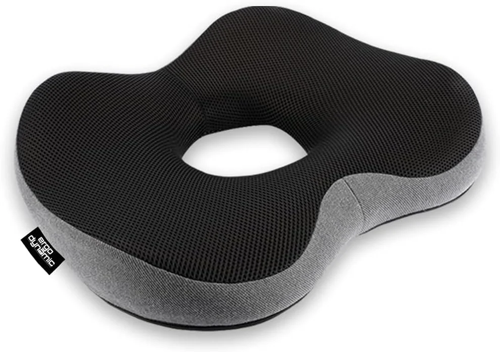 بالشتک صندلی دوناتی - بالشتک صندلی ارتوپدی ممتاز - فوم حافظه دار برای تسکین درد دنبالچه و سیاتیک، حلقه درمانی برای کاهش فشار برای صندلی ماشین، صندلی اداری و ویلچر