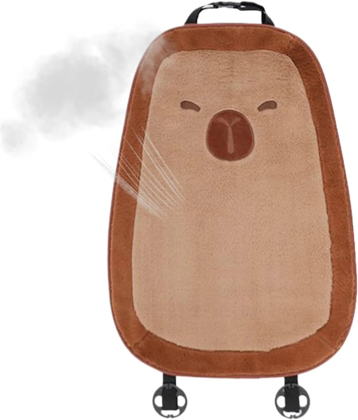 بالشتک صندلی خودرو، روکش صندلی جلوی پولیشی کاپيبارا - زیرانداز صندلی راحت برای کامیون، ون، شاسی بلند، رانندگی طولانی مدت، سفر جاده ای، مطالعه و زمان استراحت در خانه