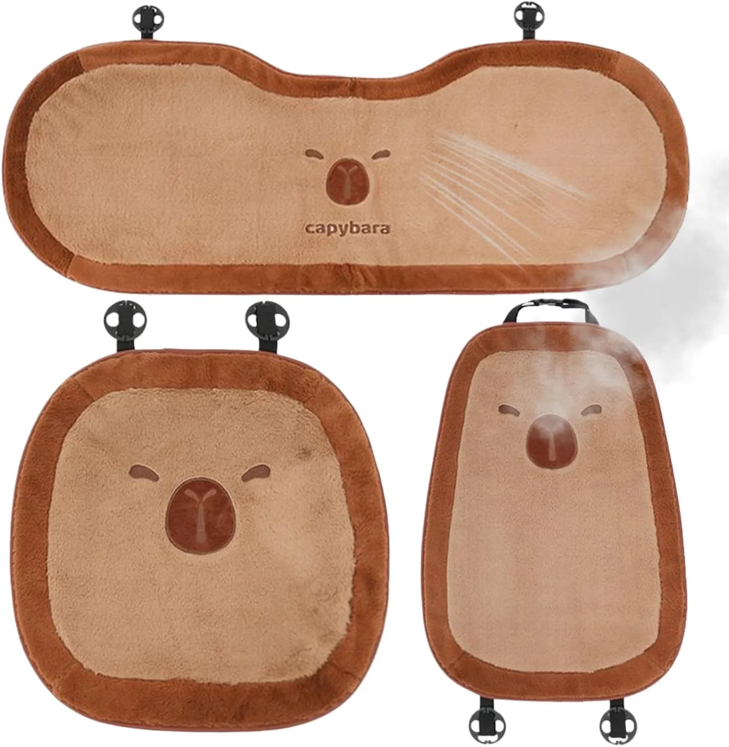 بالشتک صندلی خودرو - روکش صندلی جلوی مخمل کاپيبارا | پد راحت برای مسافرت های طولانی با خودروی شاسی بلند، ون و استفاده در منزل