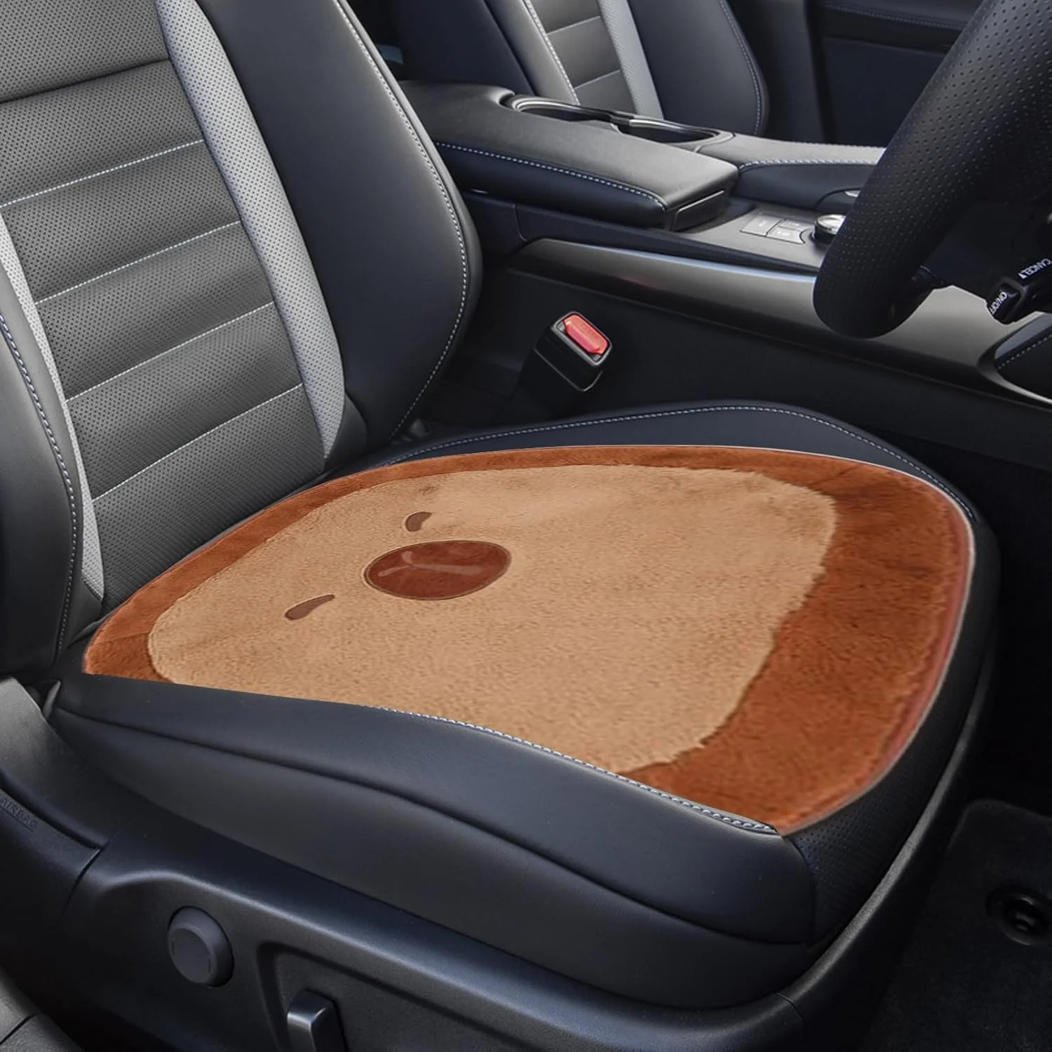 بالشتک صندلی خودرو - محافظ صندلی خودرو طرح کاپيبارا - زیرانداز صندلی برای کامیون، ون، خودروهای شاسی بلند، منزل، اوقات استراحت و رانندگی طولانی