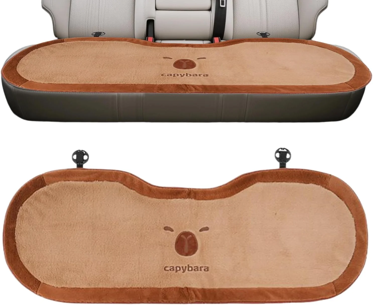 بالشتک صندلی رانندگی | پد صندلی ماشین پولیشی کاپيبارا | زیرانداز صندلی راحت برای خانه، کامیون، ون، شاسی بلند، رانندگی طولانی مدت، سفر جاده ای، مطالعه، زمان استراحت