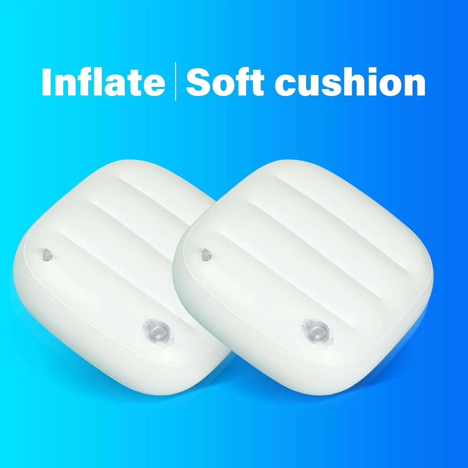 بالشت حمام بادی قابل حمل با قابلیت پر شدن با آب، کوسن صندلی تقویت کننده وان حمام برای افزایش راحتی، لوازم جانبی وان آب گرم، کوسن صندلی حمام اسپا