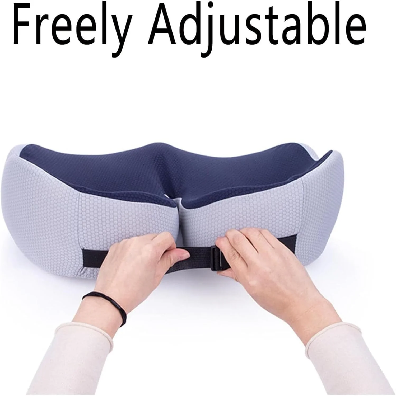 بالشتک صندلی ارگونومیک Fanyil، بالشتک صندلی فوم حافظه دار Welnax Orthosoothe، بالشتک های صندلی نرم و راحت با پشتیبانی تطبیقی، بالشتک های صندلی ارگونومیک برای کارمندان اداری و رانندگان خودرو (آبی)