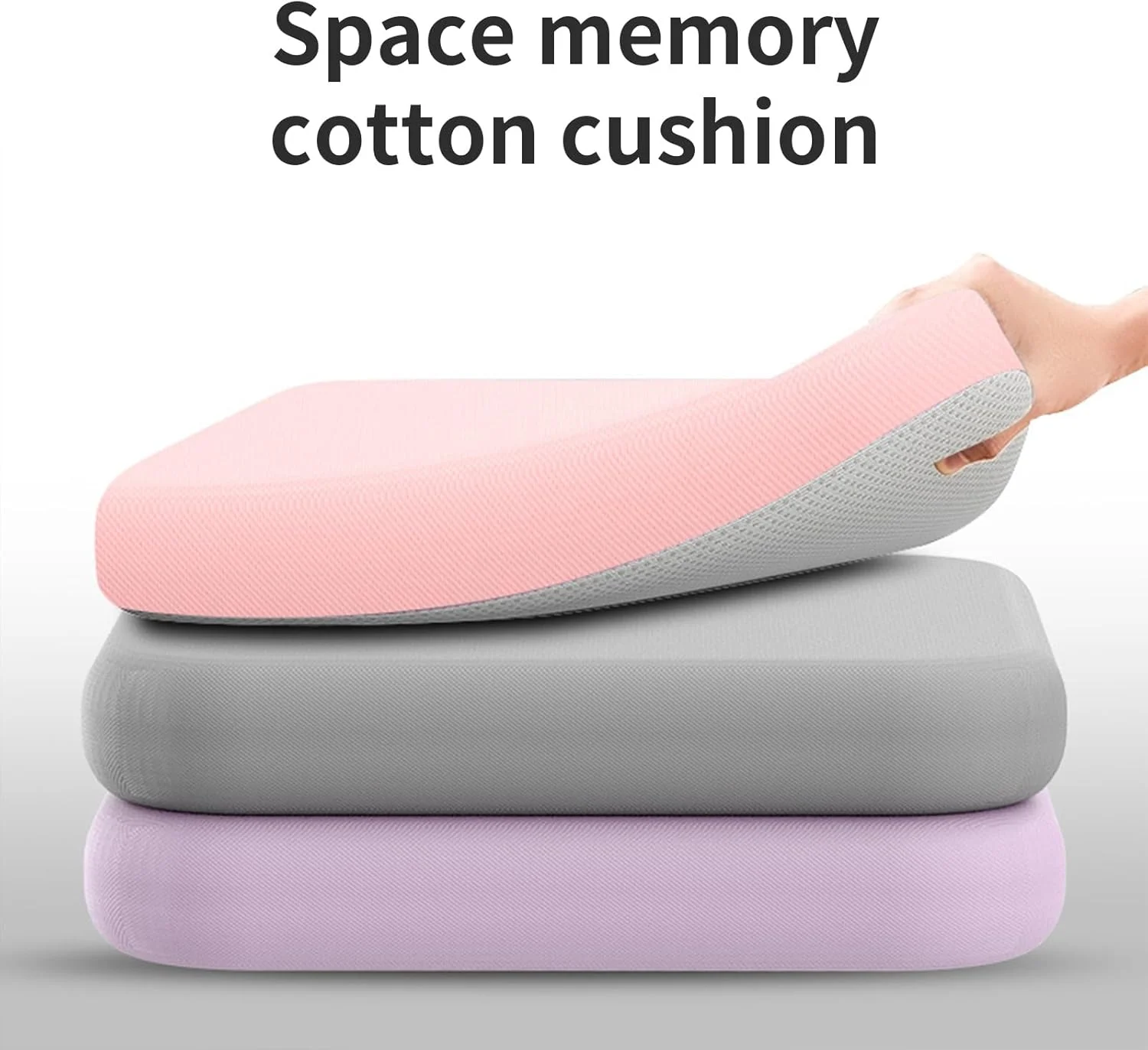 بالشتک صندلی فوم حافظه‌دار ارگونومیک، طراحی تنفسی برای راحتی در نشستن طولانی مدت و بالشتک فوم حافظه‌دار کمری