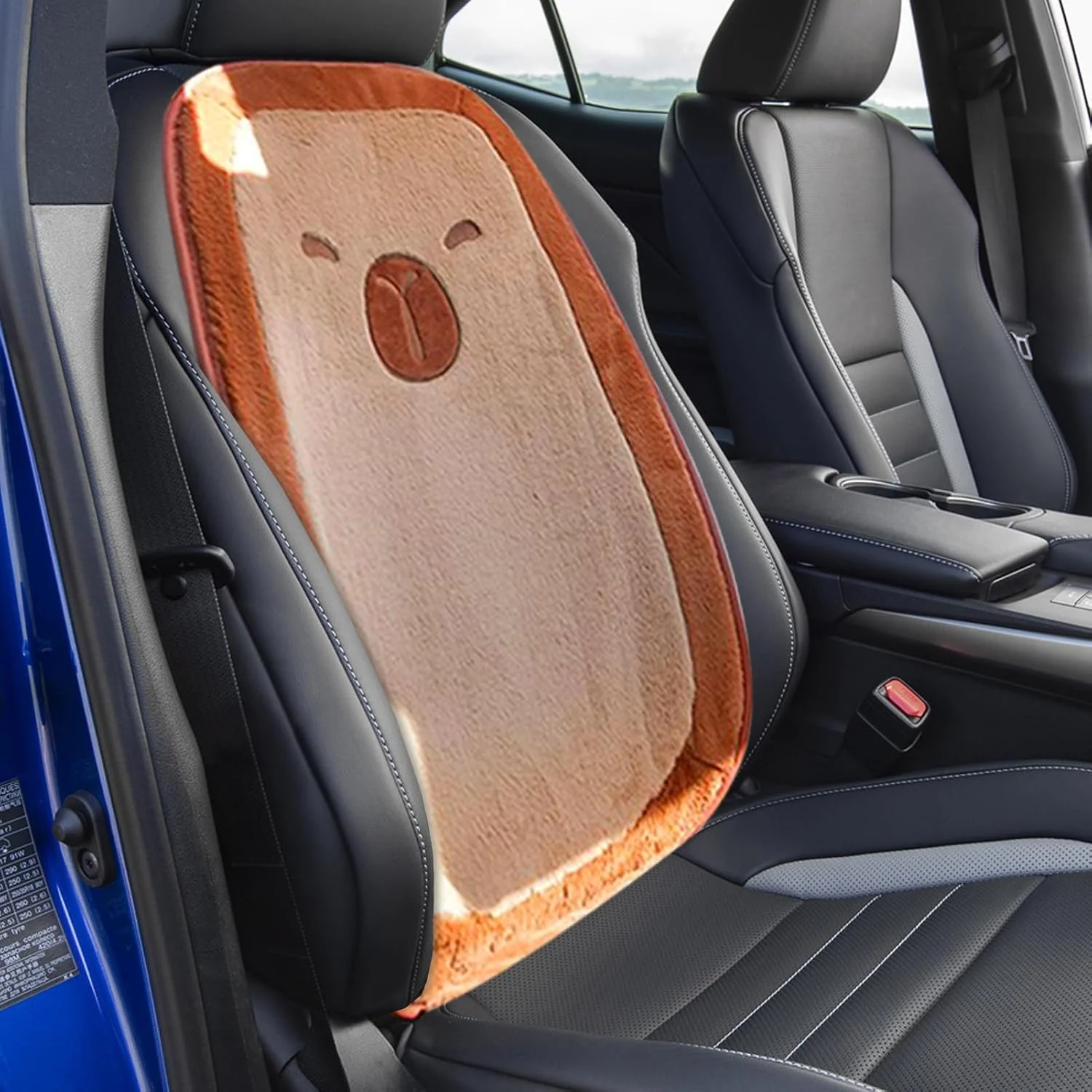 بالشتک صندلی خودرو، پد صندلی خودرو پولیشی کاپيبارا | زیرانداز صندلی برای کامیون، ون، شاسی بلند، منزل، اوقات استراحت، رانندگی طولانی مدت