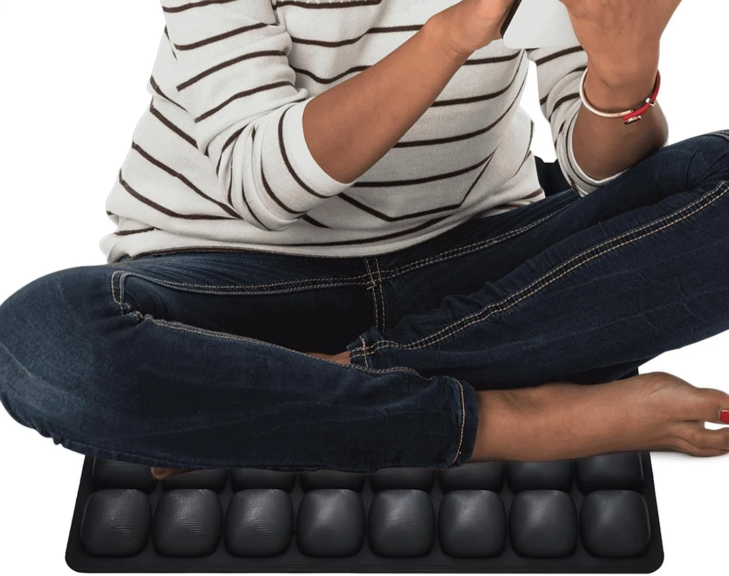 بالشتک هواپیما - پد نشیمن تاشو، بالشتک صندلی ارگونومیک و تنفسی برای مسافرت، رانندگی، کمپینگ، هواپیما، ویلچر