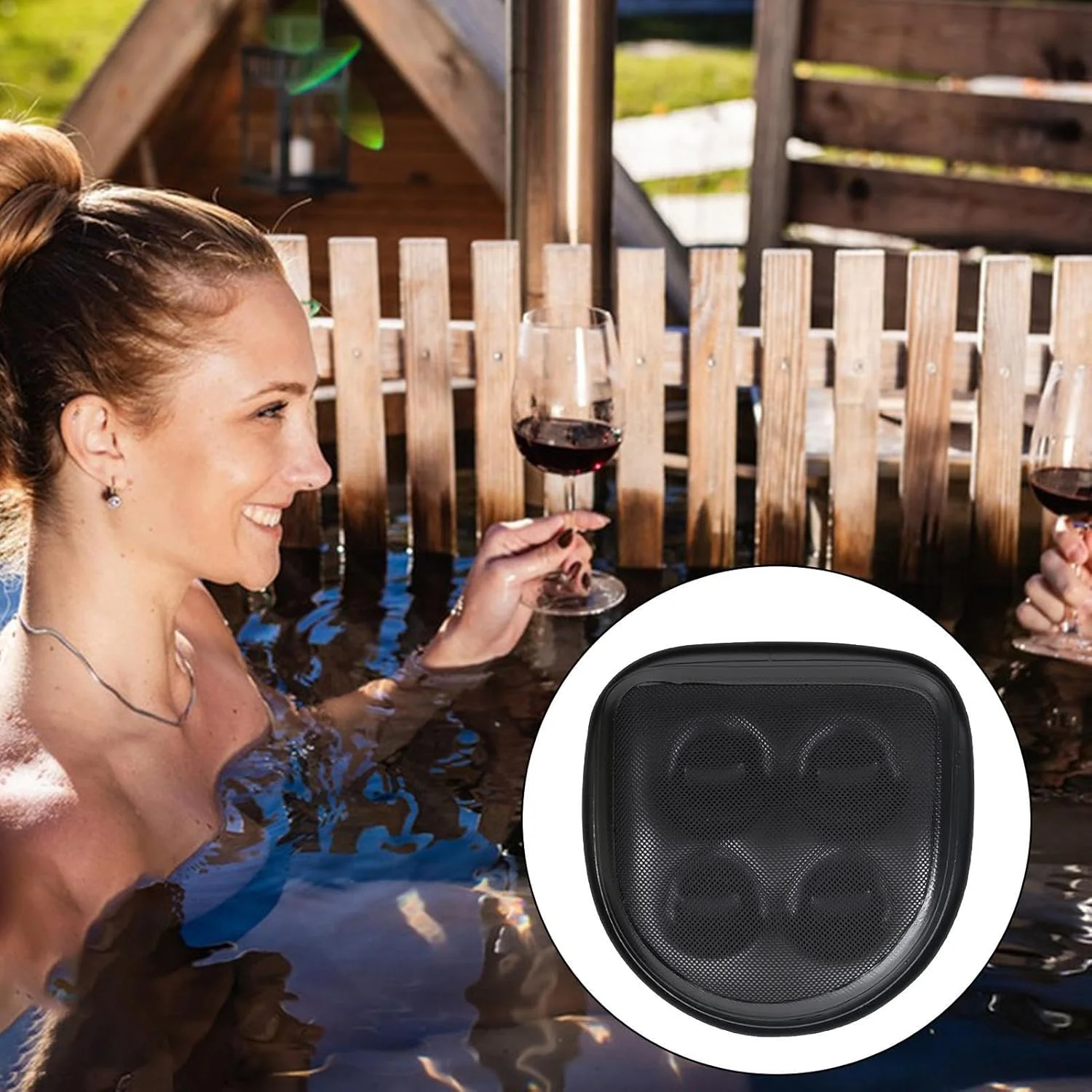 صندلی کمکی وان آب گرم - صندلی کمکی وان آب گرم با فنجان مکنده، کوسن توری هوا قابل حمل برای منزل، میز، کمپینگ، مسافرت، رانندگی، هواپیما، محل کار روزانه