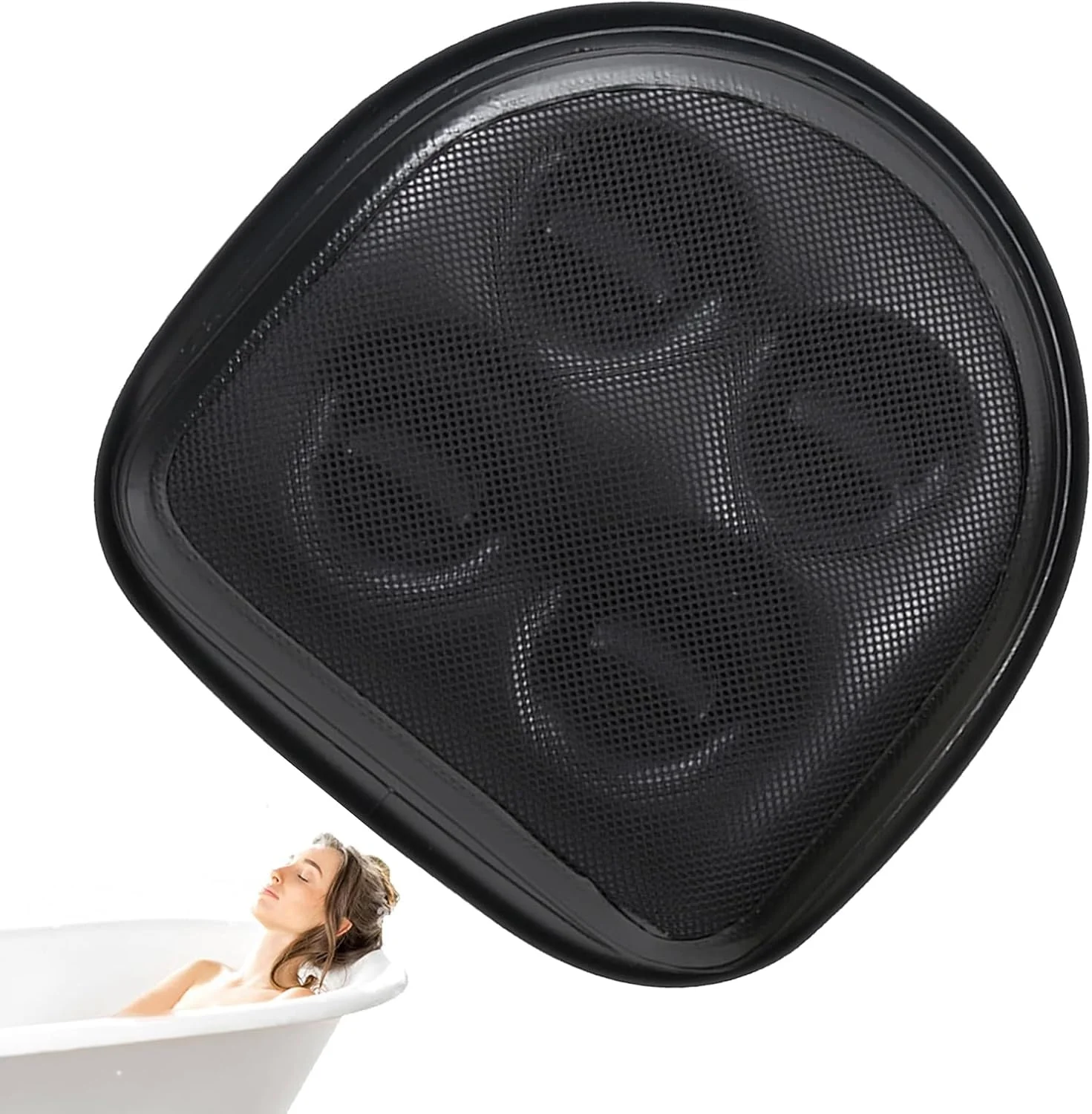 بالشتک صندلی تقویت کننده، بالشتک صندلی تقویت کننده وان حمام با مکنده، کوسن قابل حمل هوا برای رانندگی روزانه، محل کار، مسافرت، میز کار، کمپینگ، هواپیما