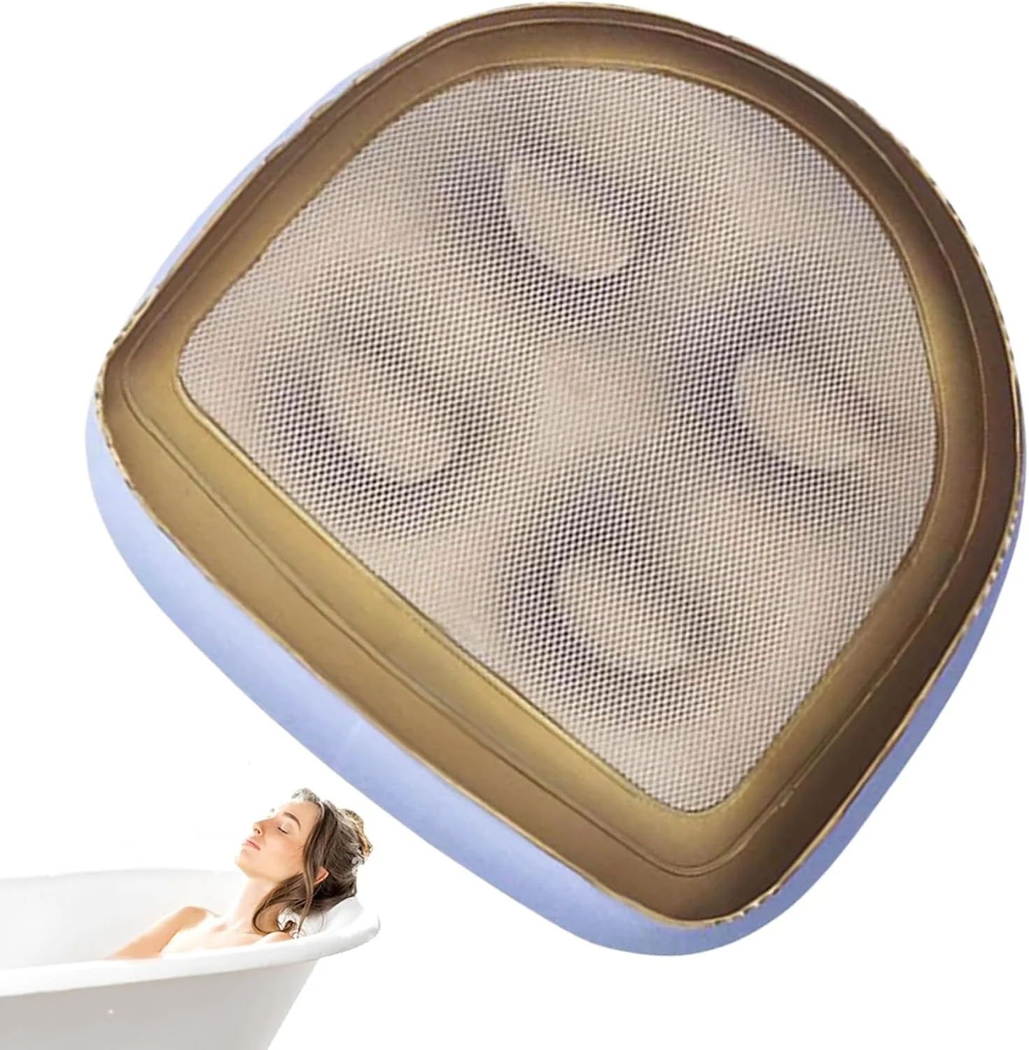 بالشتک بادی صندلی | بالشتک مسافرتی با زیره ضد لغزش - بالشتک توری هوا قابل حمل برای رانندگی روزانه، محل کار، مسافرت، خانه، میز، کمپینگ، هواپیما