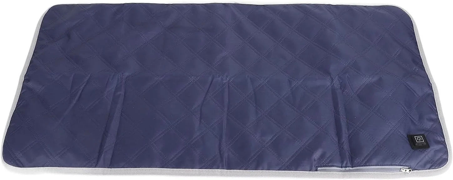 پد صندلی گرمایشی Cryfokt، صرفه جویی در انرژی 5 ولت، کوسن گرم شونده قابل حمل و ایمن برای فضای باز (آبی سرمه ای)