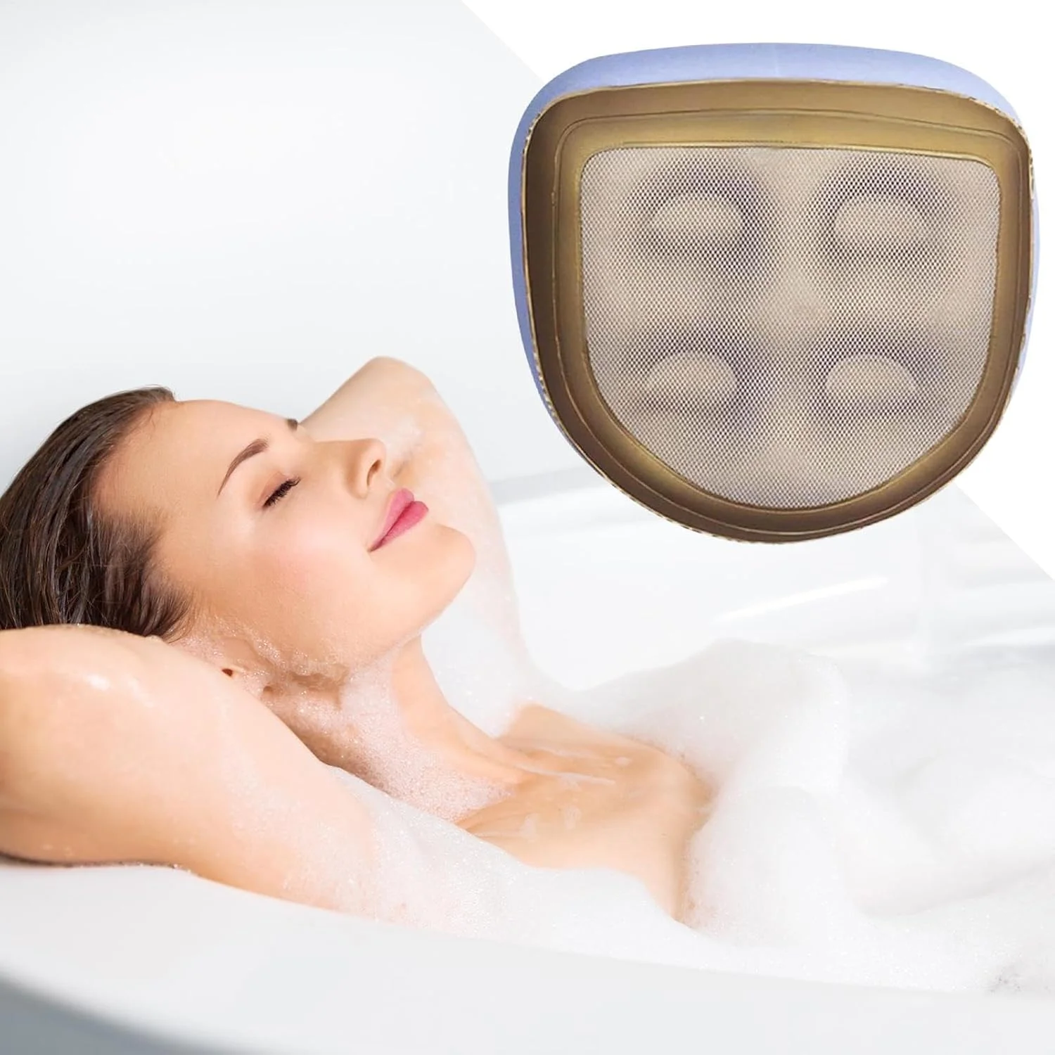 بالشتک بادی صندلی | بالشتک مسافرتی با زیره ضد لغزش - بالشتک توری هوا قابل حمل برای رانندگی روزانه، محل کار، مسافرت، خانه، میز، کمپینگ، هواپیما