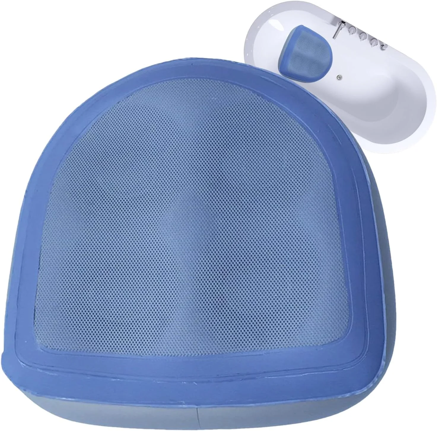 بالشتک صندلی بادی، صندلی ضخیم و پشتیبان بادی مسافرتی با زیره ضد لغزش - بالشتک قابل حمل توری هوا برای کمپینگ، هواپیما، میز کار، محل کار، رانندگی روزانه و ماشین