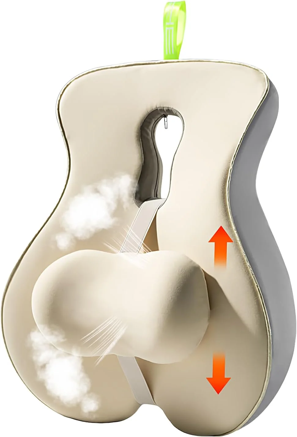 بالشتک طبی پشتی، بالشتک گودی کمر ارگونومیک | کوسن صندلی قابل تنظیم برای دوران بارداری، مسافرت هوایی، ویلچر و نشستن های طولانی