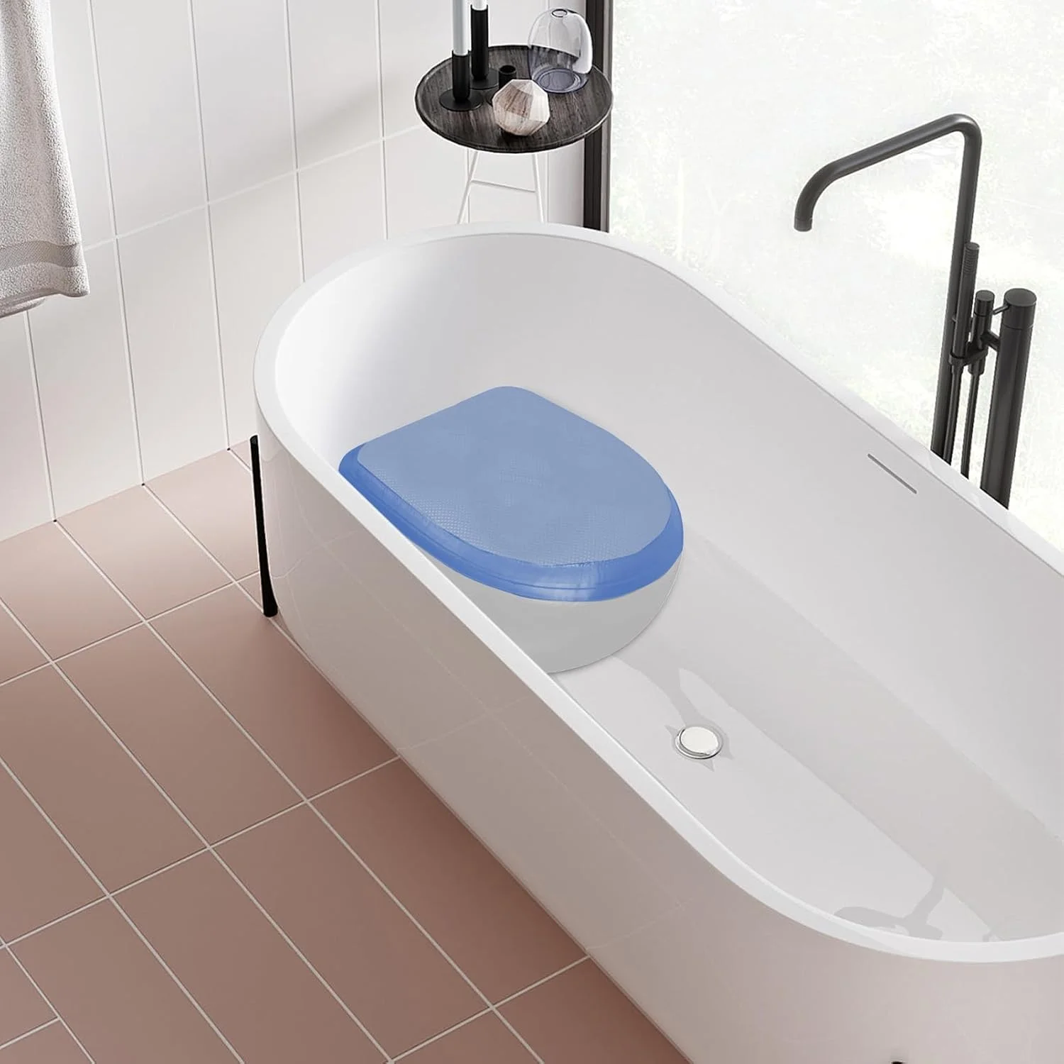 بالشتک صندلی بادی | صندلی توری سه بعدی بادی با فنجان مکش، بالشتک توری هوا قابل حمل برای ماشین، میز، رانندگی، کمپینگ، مسافرت، هواپیما، محل کار