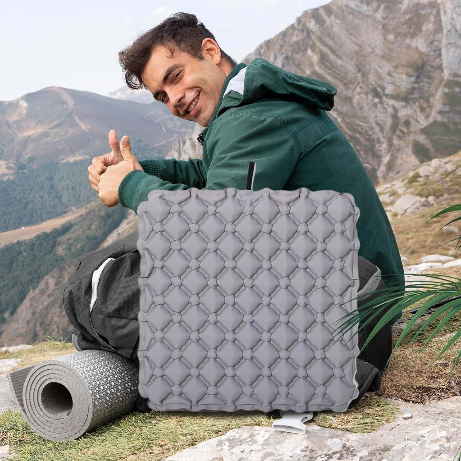 بالشتک بادی - بالشتک های بادی برای نشستن، پد قابل حمل برای استادیوم، رانندگی کامیون، سفر، خوابگاه، محل کار، میز