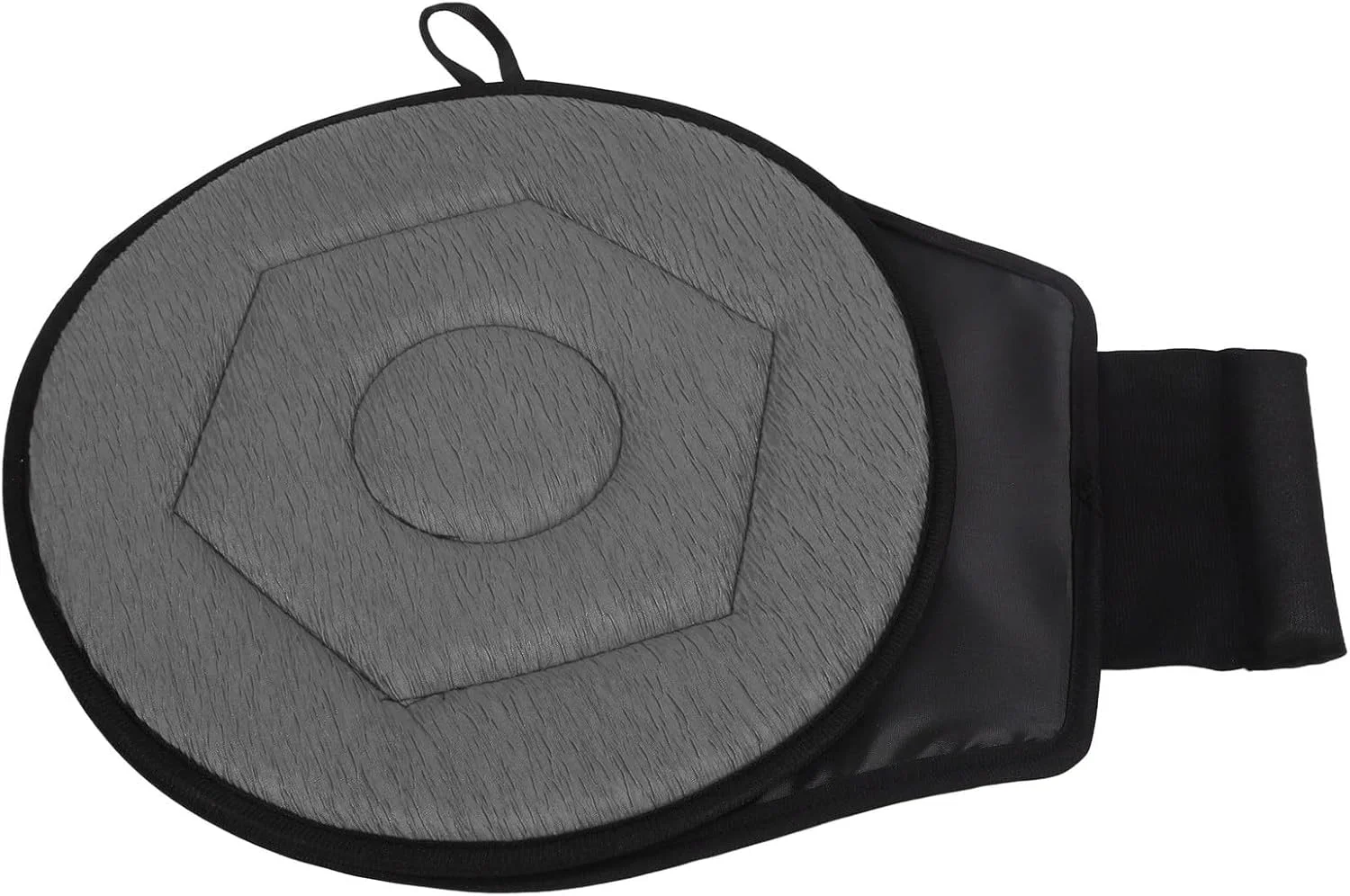 بالشتک گردان 360 درجه خودرو Fafeicy با پایه ضد لغزش، قطر 38 سانتی متر، پد ارگونومیک برای سالمندان، زنان باردار، دفتر کار، منزل و مسافرت (خاکستری)