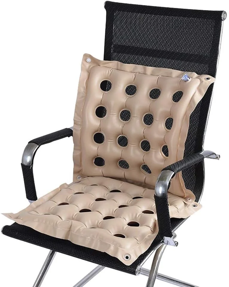 بالشتک بادی موریلیان، تشک پشتیبانی از لگن الاستیک و تنفسی برای خانه، دفتر، ساحل، مناسب برای موارد بسیار (خاکستری)