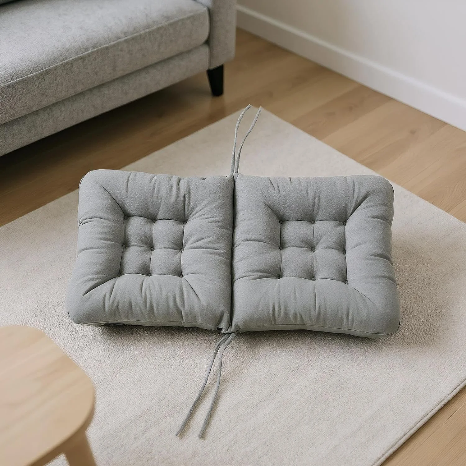 بالشتک صندلی میز - بالشتک های نشیمنگاه برای صندلی های اداری - پد کمری پشتی غیر لغزنده برای خوابگاه، آشپزخانه، اتاق نشیمن، کف، ویلچر، خانه، استادیوم، معلم، دانش آموز