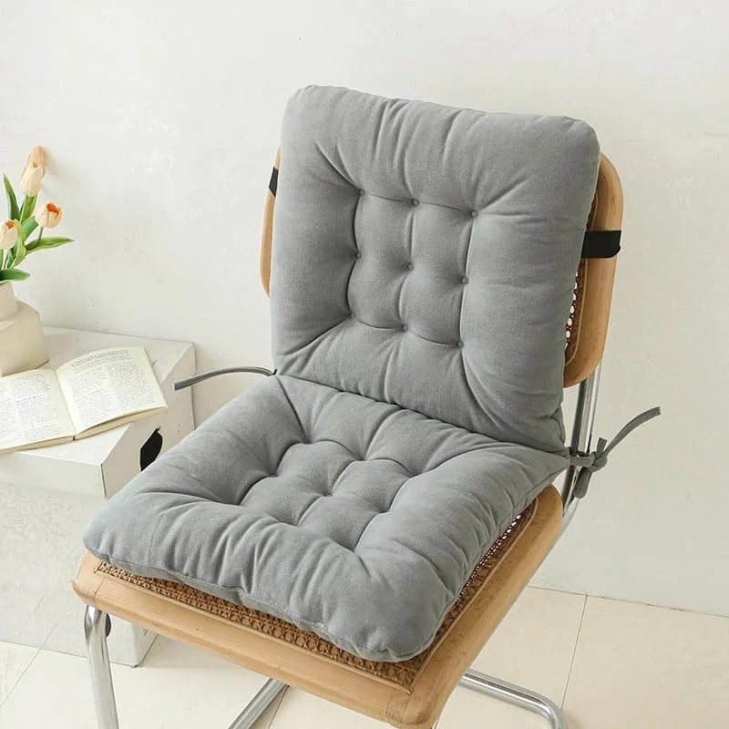 بالشتک صندلی اداری - بالشتک صندلی آشپزخانه، پد نشیمنگاه و پشتیبانی کمر برای راحتی در نشستن طولانی مدت، مناسب آپارتمان، اتاق خواب، اتاق نشیمن، اتاق غذاخوری، خوابگاه، استادیوم