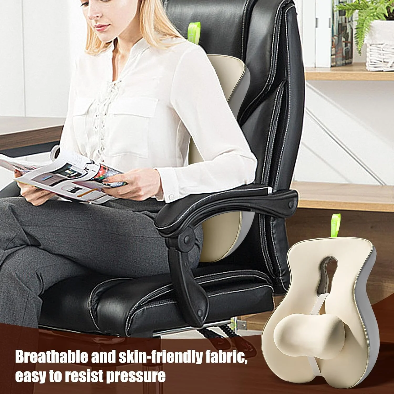 بالشتک پشتی طبی برای خودرو | پشتیبانی ارگونومیک کمر برای خودرو، قابل تنظیم برای نشستن، دوران بارداری، مسافرت هوایی و رانندگی های طولانی بالشتک پشتی طبی برای خودرو | پشتیبانی ارگونومیک کمر برای خودرو، قابل تنظیم برای نشستن، دوران بارداری، مسافرت هوایی و رانندگی های طولانی