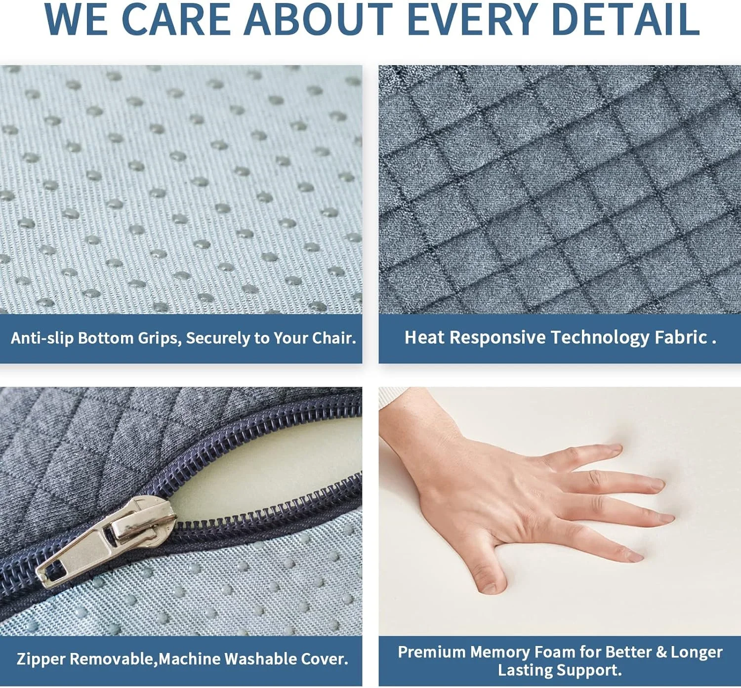 بالشتک صندلی بزرگ، بالشتک صندلی اداری با پوشش کامل سه بعدی - بالشتک فوم حافظه دار برای تسکین درد سیاتیک، بالشتک صندلی برای درد دنبالچه و کمر برای خانه، دفتر و ماشین (مشکی) بالشتک صندلی بزرگ، بالشتک صندلی اداری با پوشش کامل سه بعدی - بالشتک فوم حافظه دار برای تسکین درد سیاتیک، بالشتک صندلی برای درد دنبالچه و کمر برای خانه، دفتر و ماشین (مشکی)