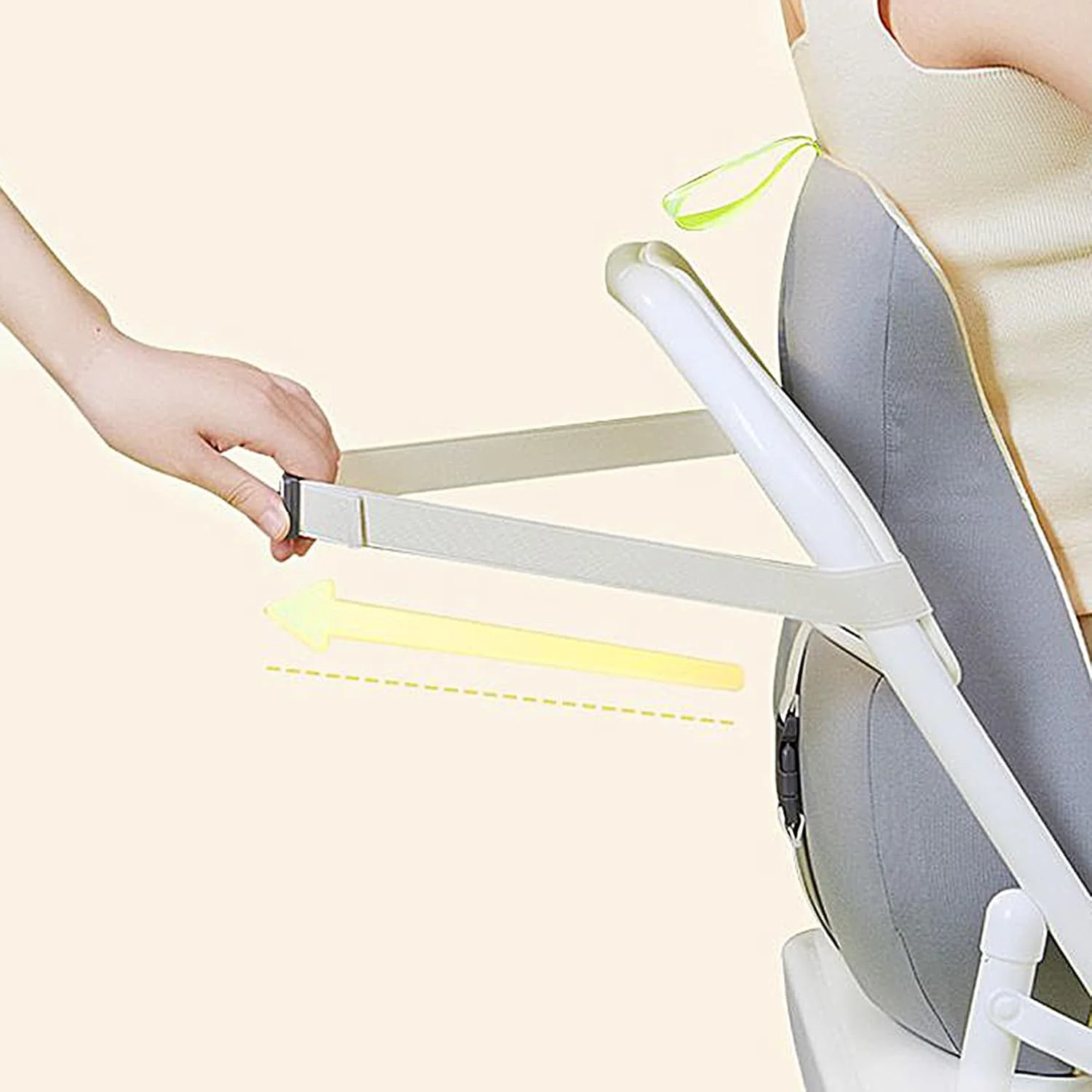 پشتیبانی کمر برای صندلی اداری، بالش کمری ارگونومیک - اصلاح کننده قابل تنظیم برای نشستن، دوران بارداری، مسافرت هوایی و رانندگی های طولانی پشتیبانی کمر برای صندلی اداری، بالش کمری ارگونومیک - اصلاح کننده قابل تنظیم برای نشستن، دوران بارداری، مسافرت هوایی و رانندگی های طولانی