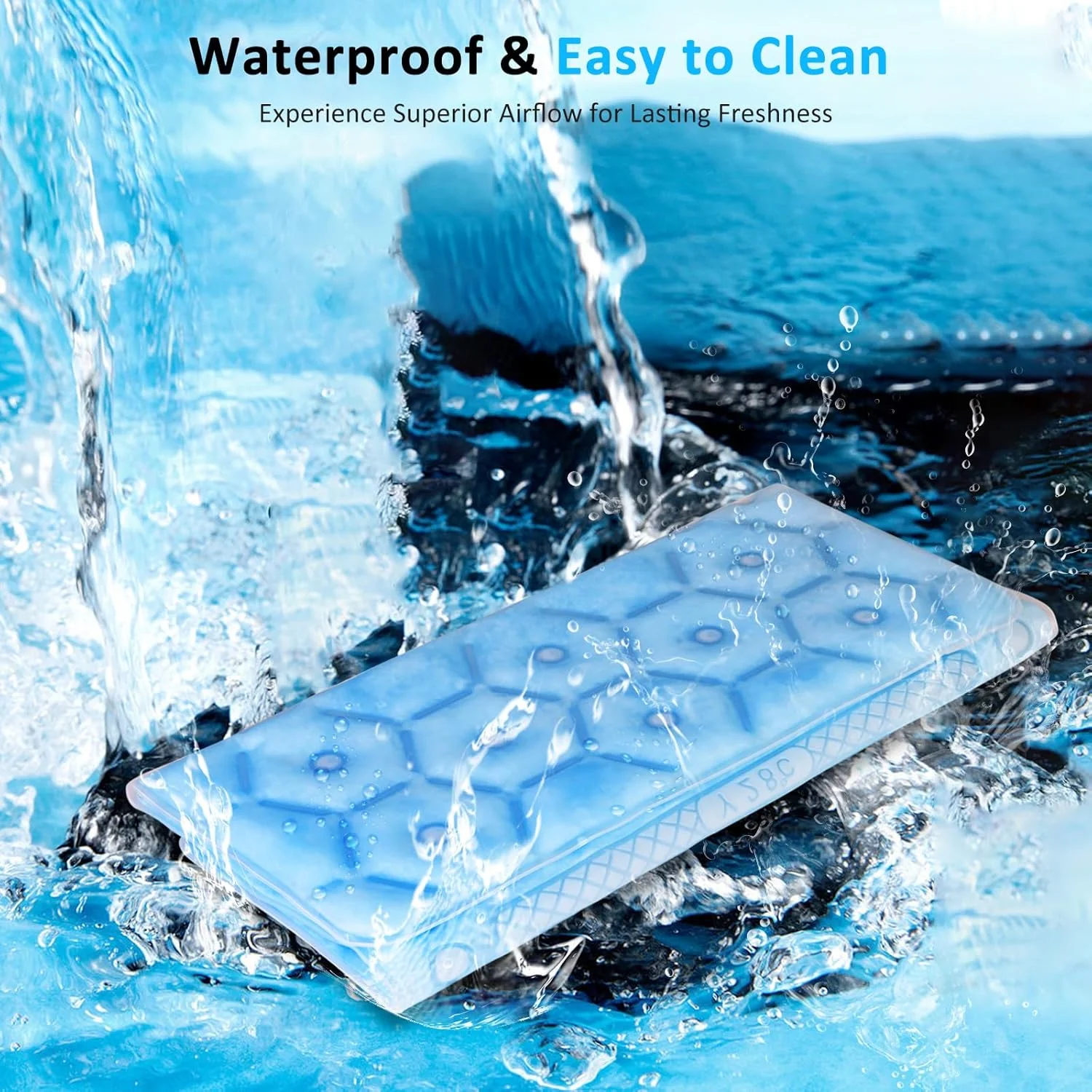 بالشتک خنک کننده صندلی، تشک یخی قابل استفاده مجدد Y28°F با فناوری خنک کننده PCM، بدون تراکم، بالشتک صندلی تاشو و قابل حمل برای دفتر، کمپینگ، تخت، ماشین بالشتک خنک کننده صندلی، تشک یخی قابل استفاده مجدد Y28°F با فناوری خنک کننده PCM، بدون تراکم، بالشتک صندلی تاشو و قابل حمل برای دفتر، کمپینگ، تخت، ماشین