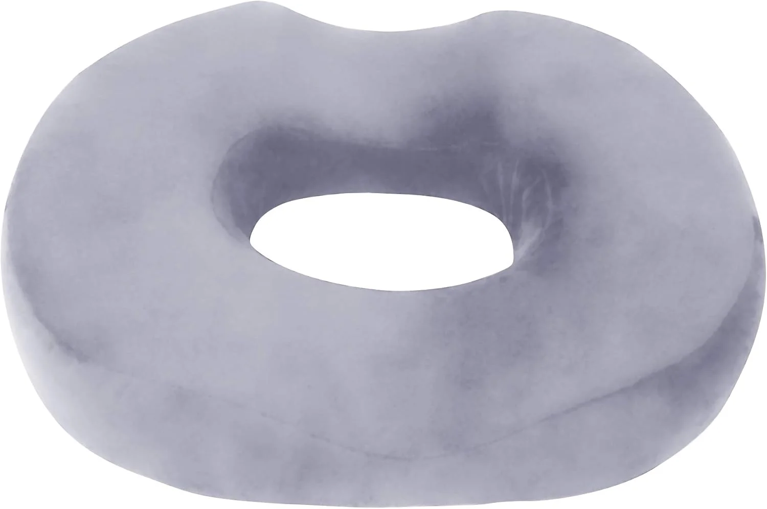 بالشتک دوناتی لکسی، طراحی ارتوپدی | فوم حافظه‌دار دنبالچه و استخوان خاجی | تسکین درد و فشار برای هموروئید، دوران بارداری بعد از زایمان، جراحی، سیاتیک (خاکستری)