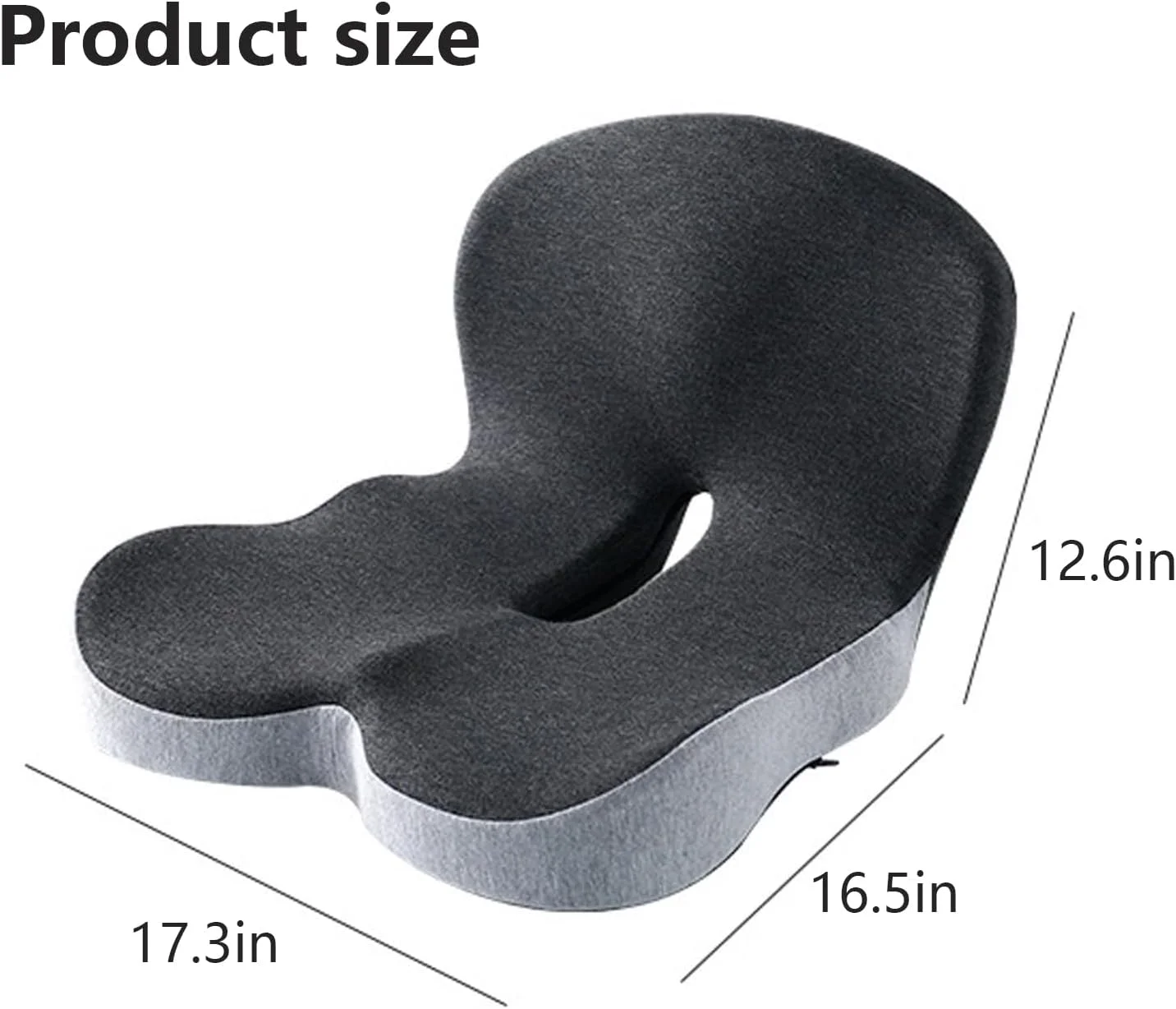 بالشتک صندلی فوم حافظهدار Lomeshow، بالشتک صندلی برای پشتیبانی کمری اداری، پشتیبانی طولانی مدت از کمر و تسکین درد سیاتیک، برای کارمندان، زنان باردار و رانندگان (خاکستری مشکی) بالشتک صندلی فوم حافظهدار Lomeshow، بالشتک صندلی برای پشتیبانی کمری اداری، پشتیبانی طولانی مدت از کمر و تسکین درد سیاتیک، برای کارمندان، زنان باردار و رانندگان (خاکستری مشکی)
