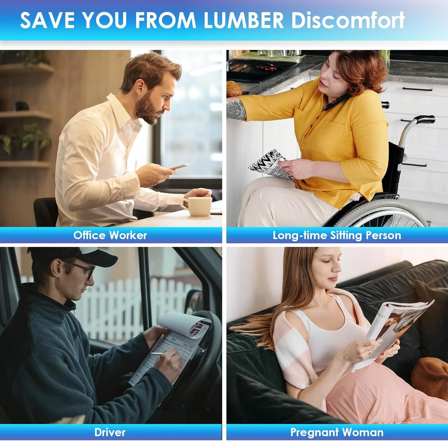 بالشتک پشتی مموری فوم LoveHome با روکش توری سه بعدی، استحکام متعادل، طراحی شده برای تسکین درد کمر - بالشتک پشتی ایده آل برای صندلی کامپیوتر/اداری، صندلی ماشین، صندلی تکیه گاه و غیره - مشکی بالشتک پشتی مموری فوم LoveHome با روکش توری سه بعدی، استحکام متعادل، طراحی شده برای تسکین درد کمر - بالشتک پشتی ایده آل برای صندلی کامپیوتر/اداری، صندلی ماشین، صندلی تکیه گاه و غیره - مشکی