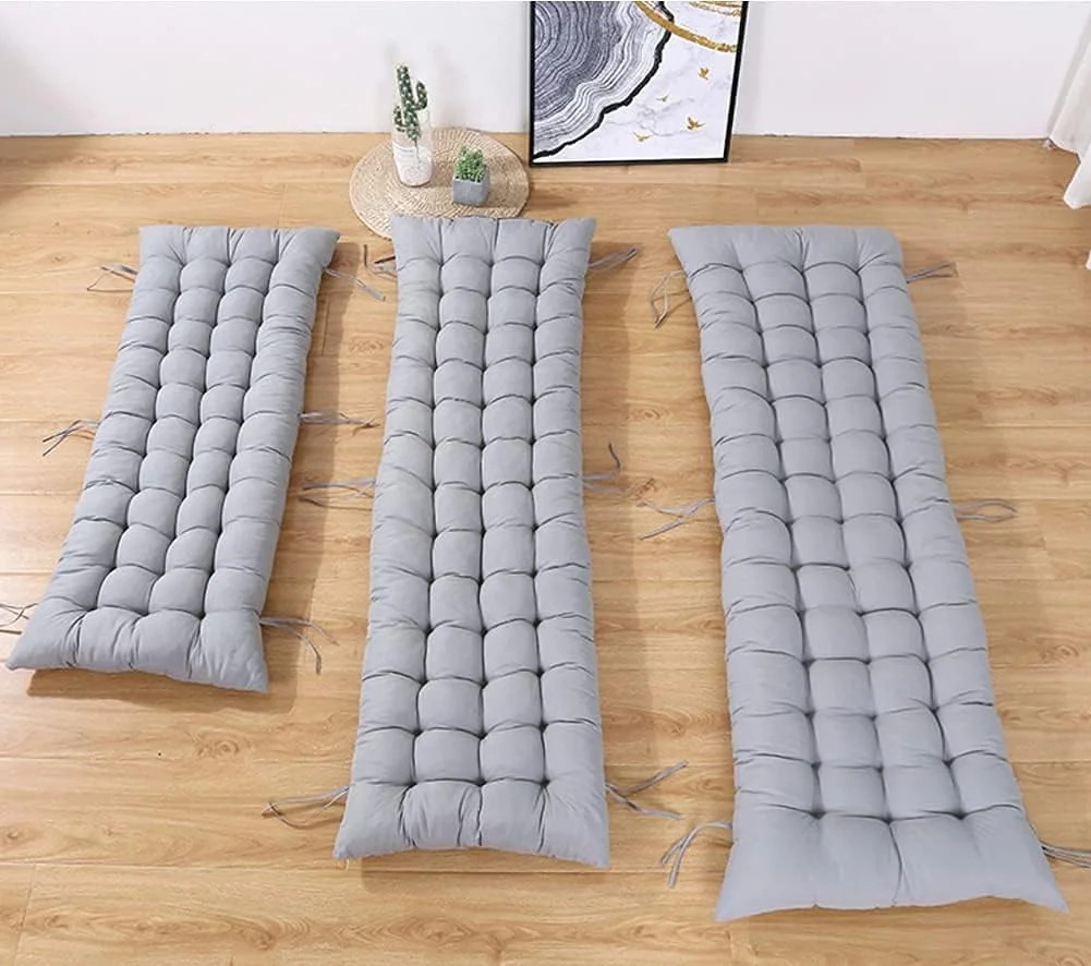 LQZHBDWZ کوسن نیمکتی راحت برای 2 یا 3 نفره، پد صندلی مبل بلند، تشک ضخیم برای تاب فضای باز، تشک تخت آفتاب مستطیلی، پد صندلی آفتابگیر قابل شستشو LQZHBDWZ کوسن نیمکتی راحت برای 2 یا 3 نفره، پد صندلی مبل بلند، تشک ضخیم برای تاب فضای باز، تشک تخت آفتاب مستطیلی، پد صندلی آفتابگیر قابل شستشو